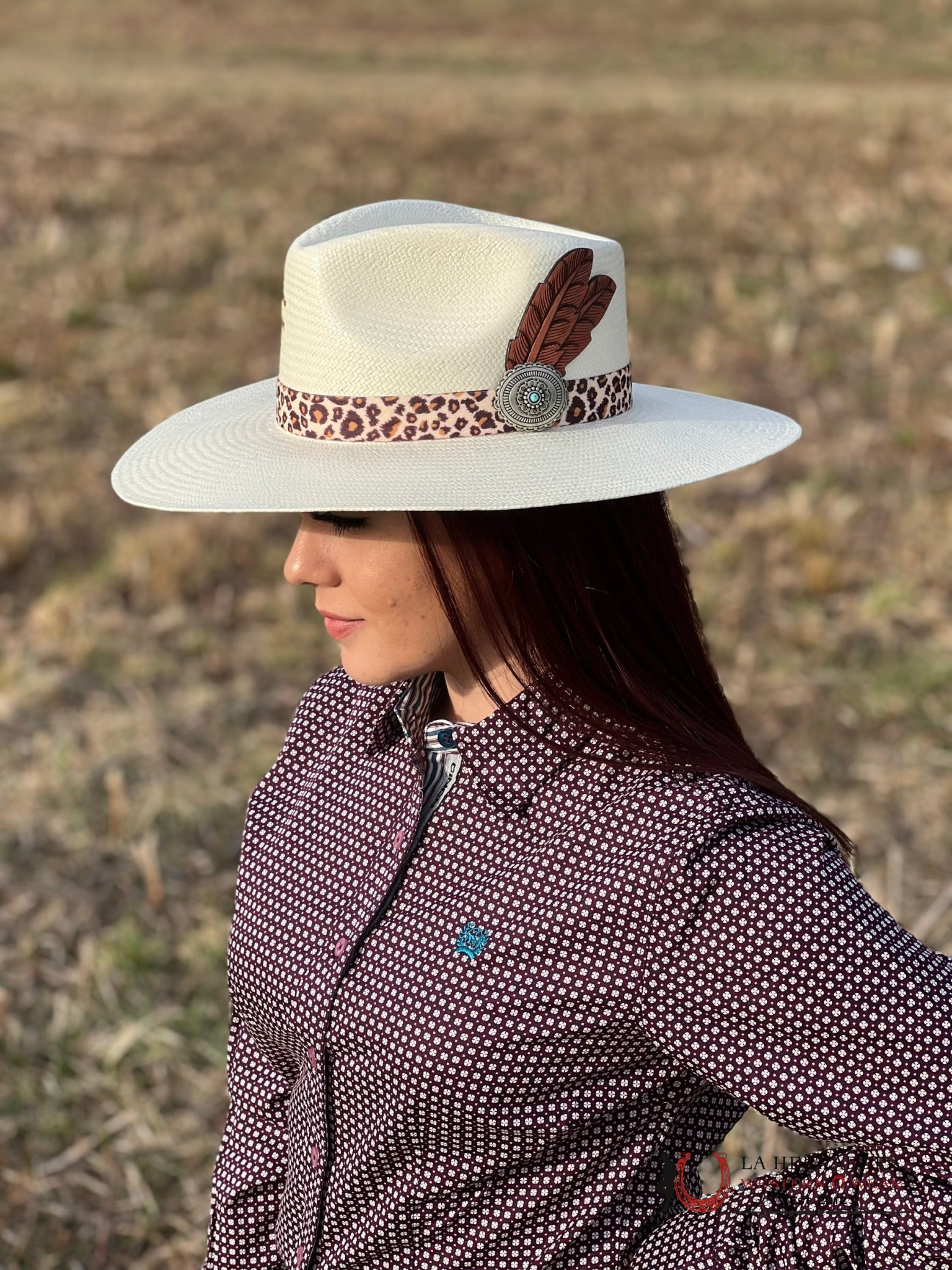 Camisa Para Mujeres Cinch Morada Blanco Ropa
