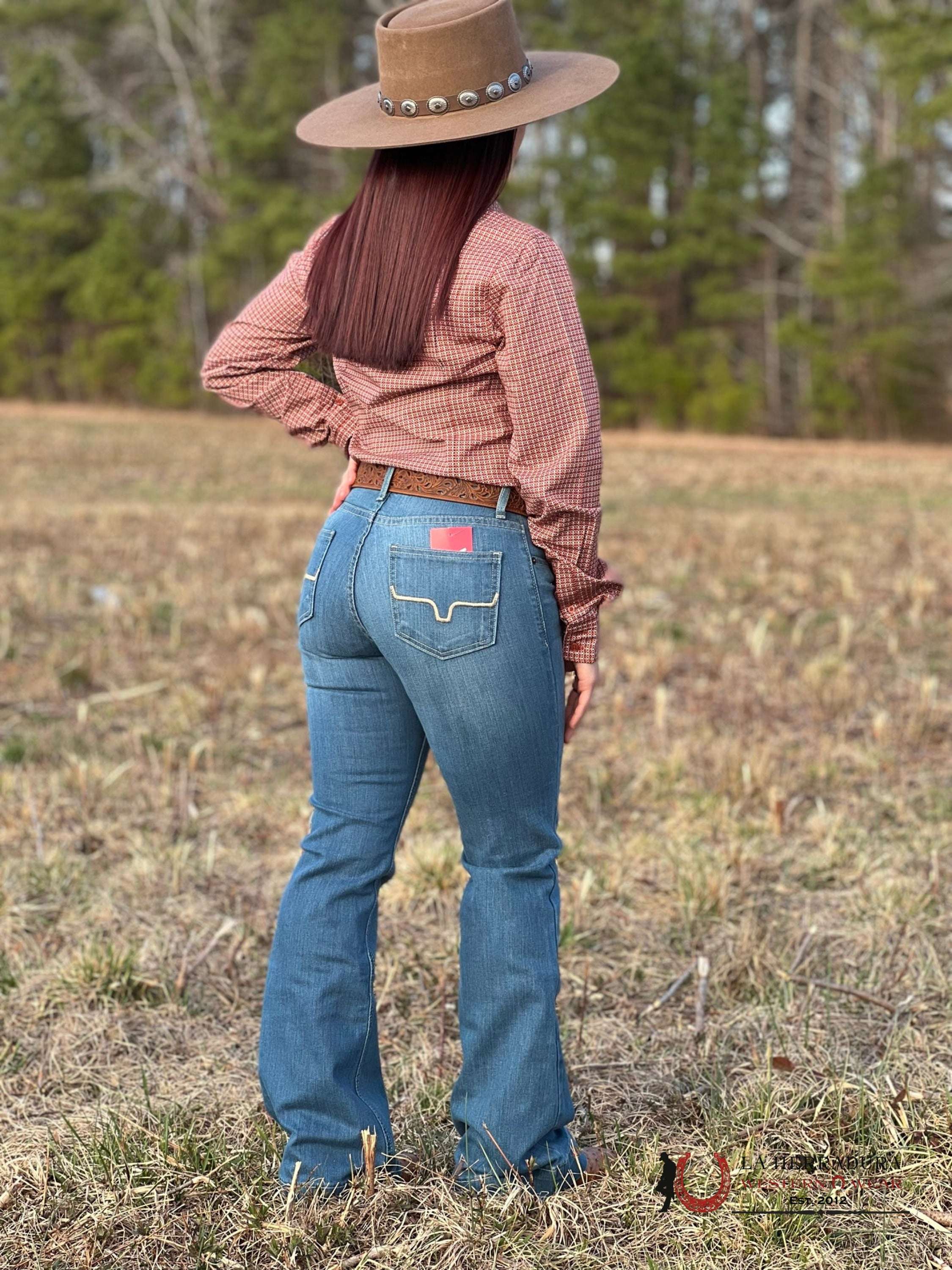 Camisa Para Mujeres Cinch Naranja Estampado Geometricas Ropa