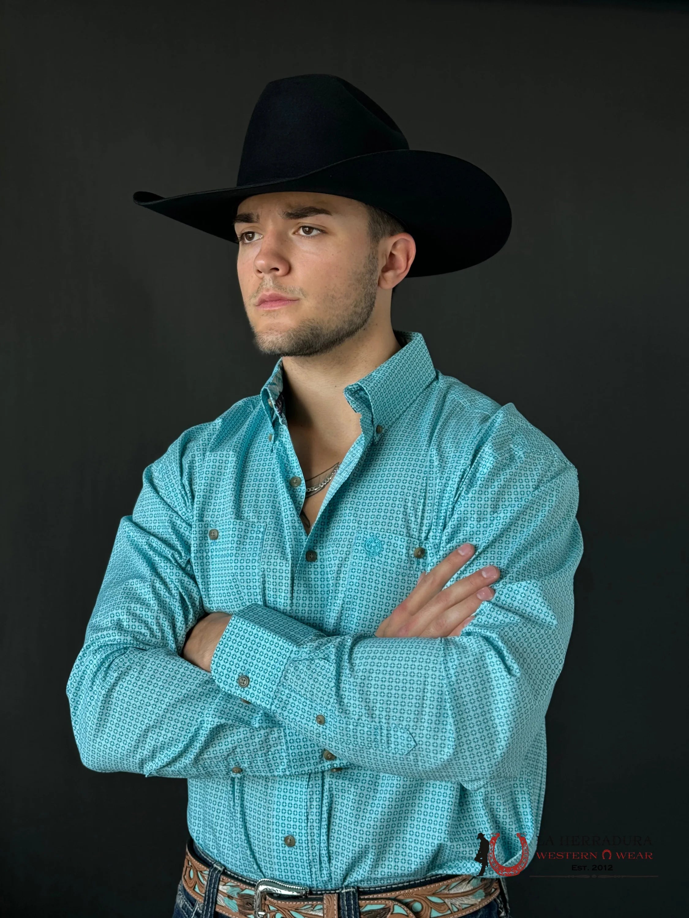 Camisa Wrangler Classic Blue Ropa Hombres