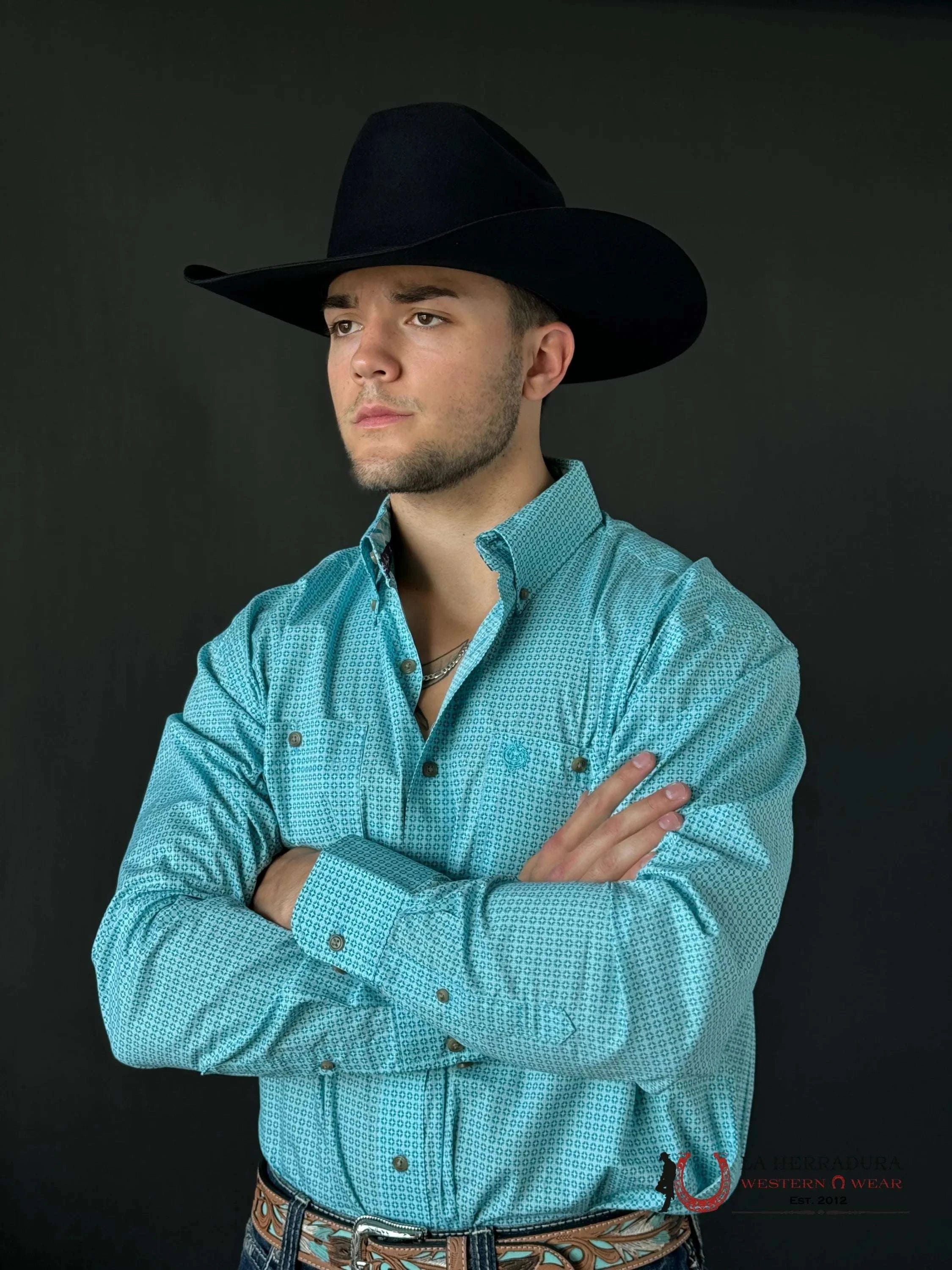 Camisa Wrangler Classic Blue Ropa Hombres