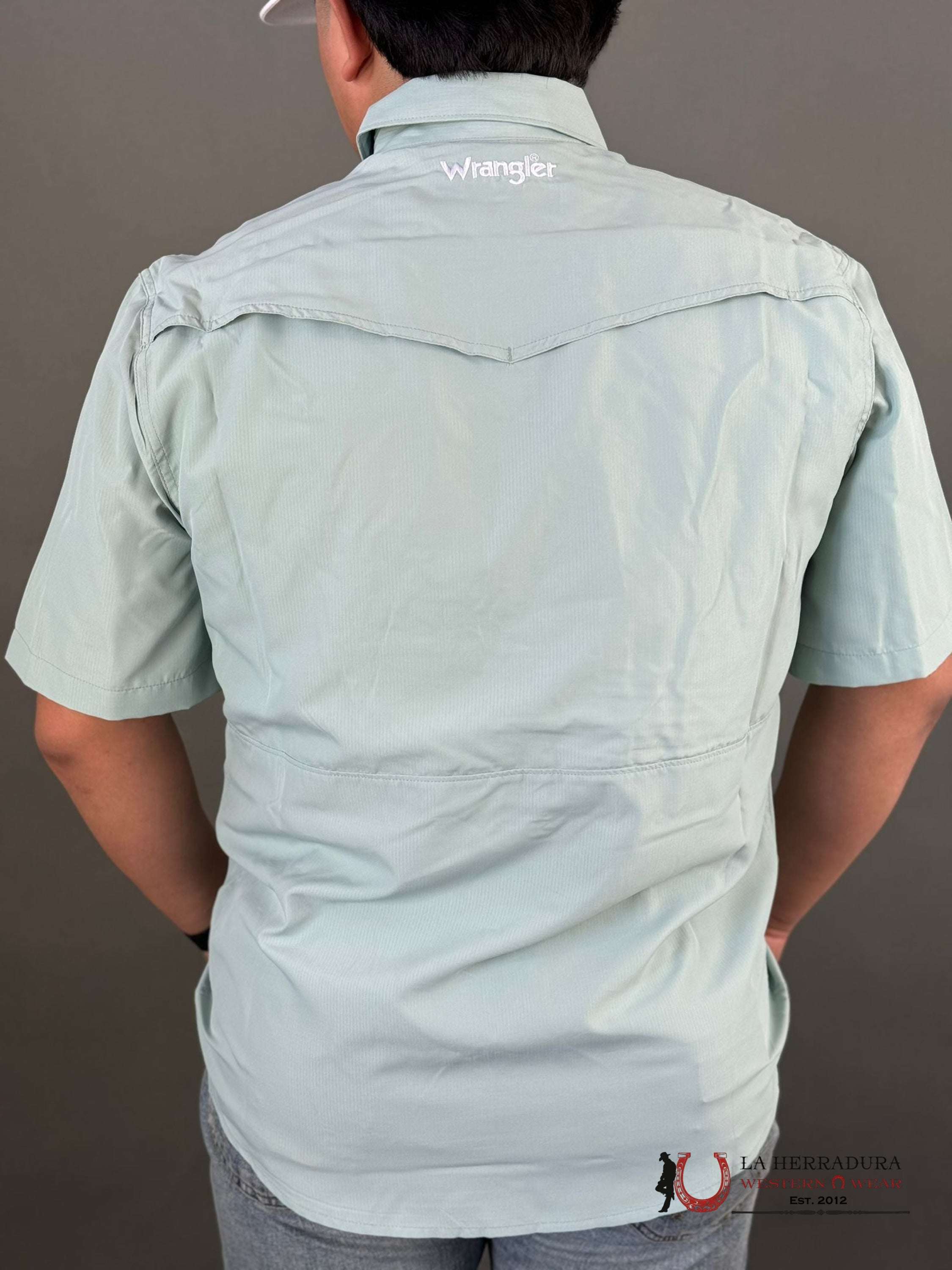 Camisa Wrangler Hydrangea Short Sleeve Ropa Hombres