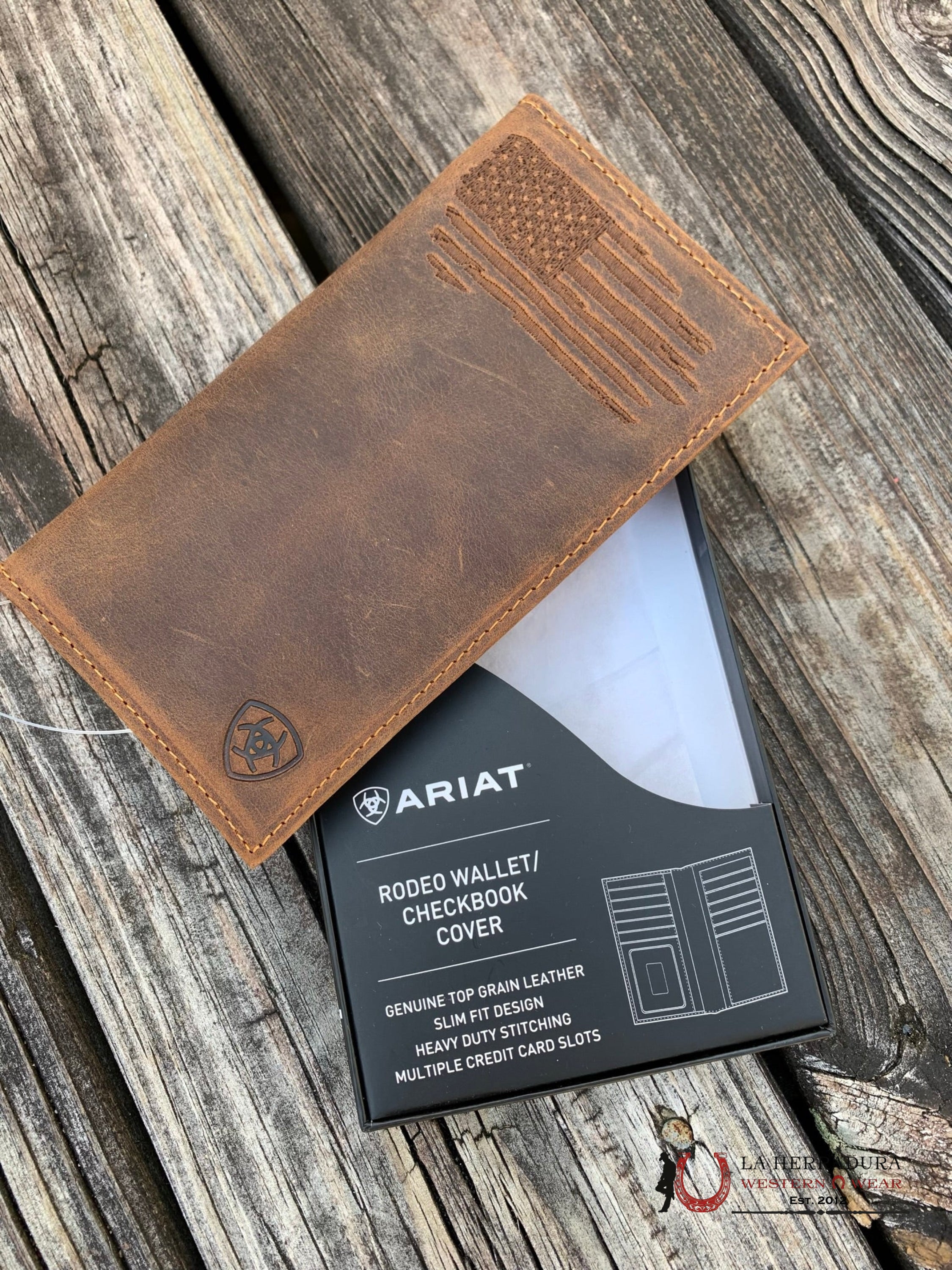 Cartera Ariat Rodeo Check Book Cover 45802 Accesorios