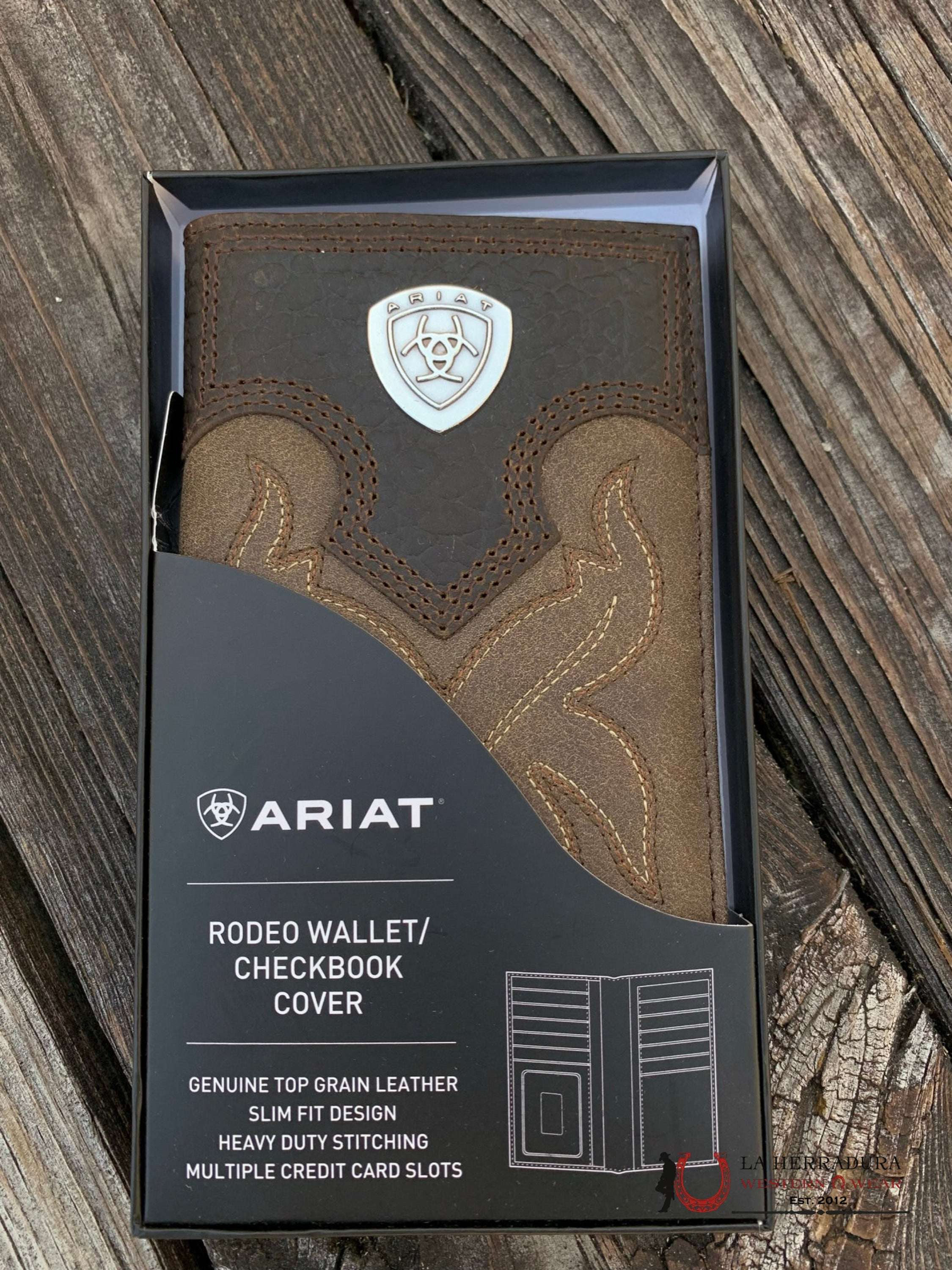 Cartera Ariat Rodeo Check Book Cover Accesorios