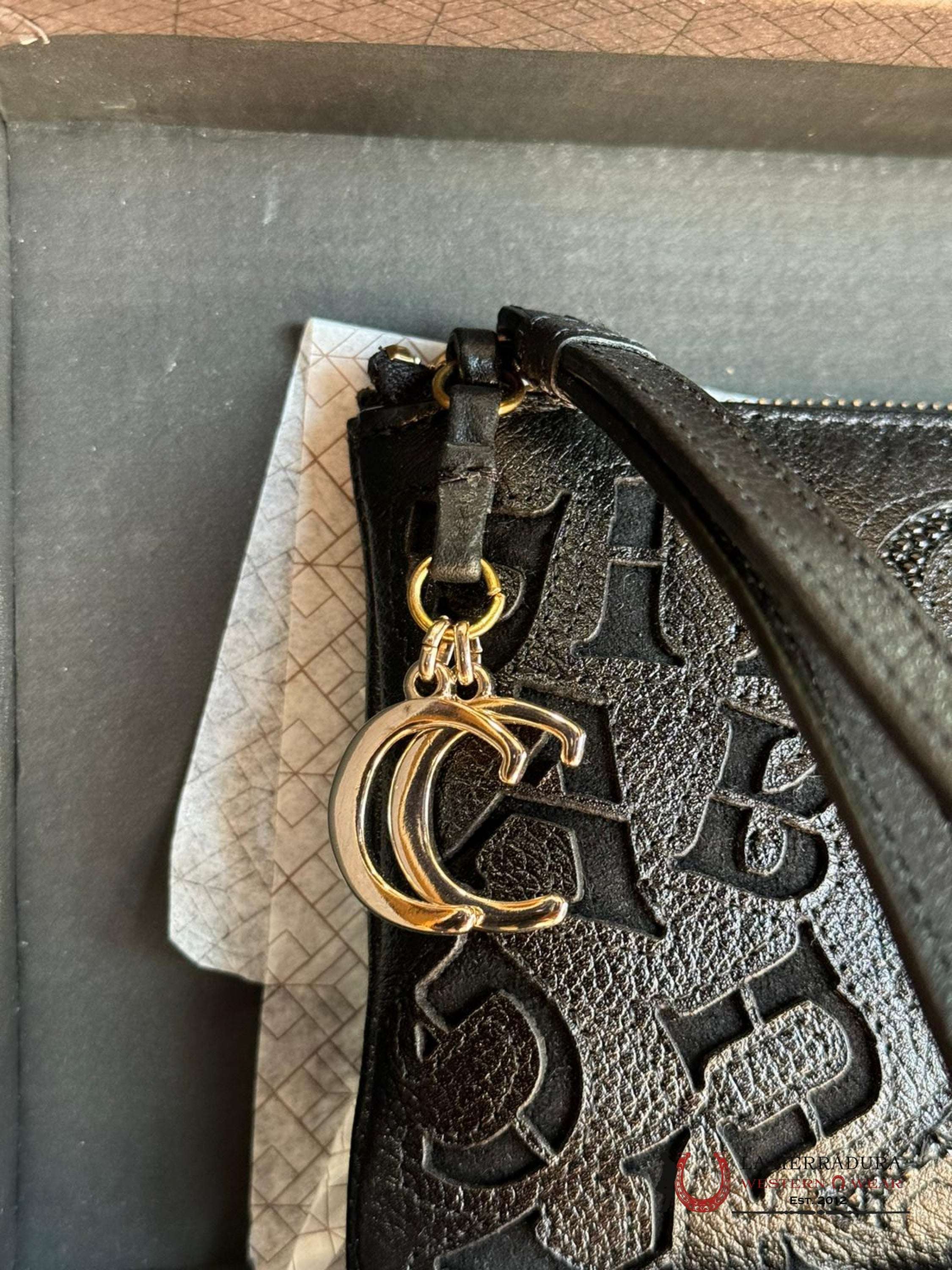 Cartera Cuadra Dama Mantarraya Laser & Embroidery Wa Negr Ld Ropa Mujeres
