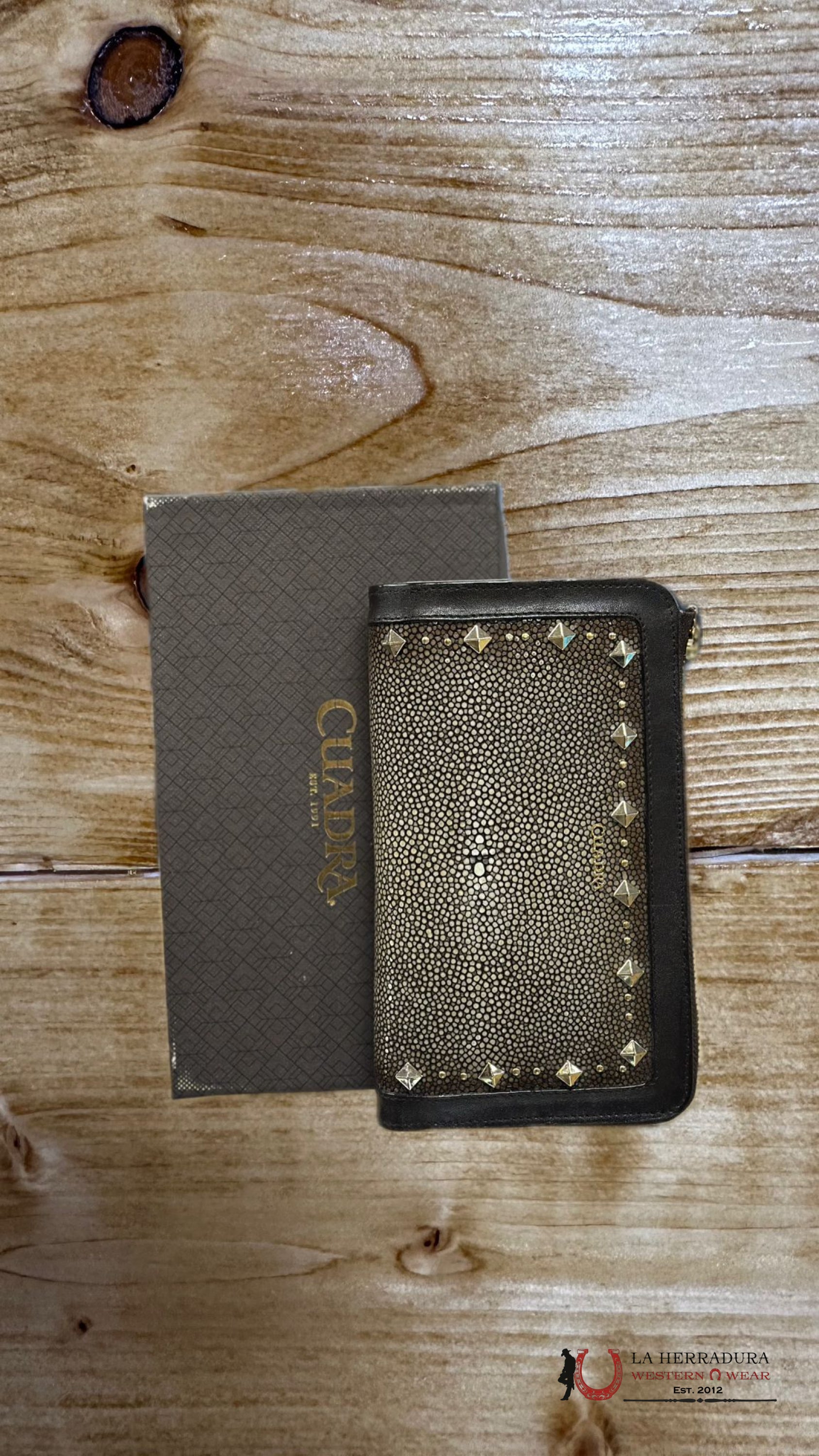 Cartera Cuadra Womens Mantarraya Art Dec Brown Ropa Mujeres