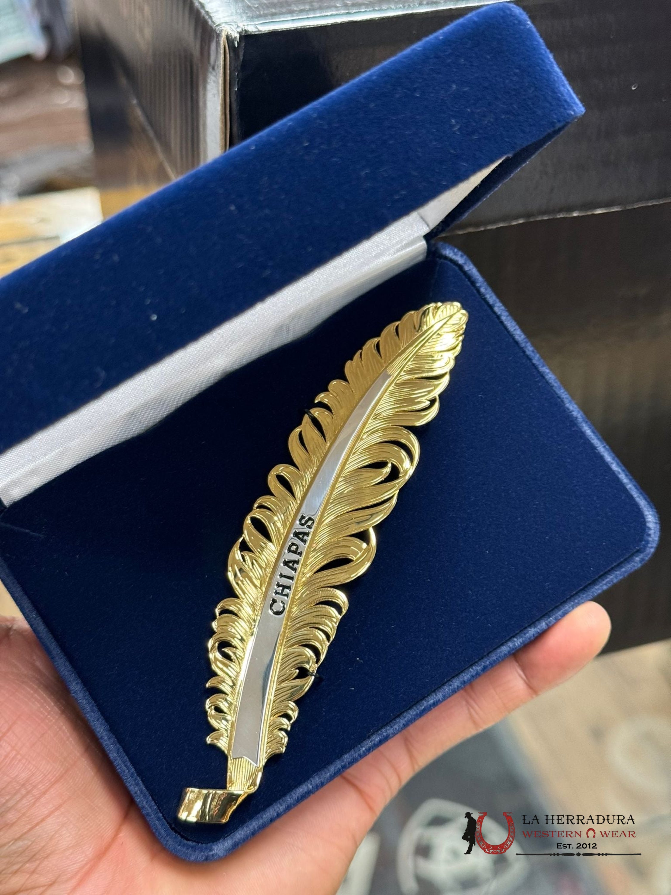 Montana Hat Feather Dorado Chiapas Accesorios