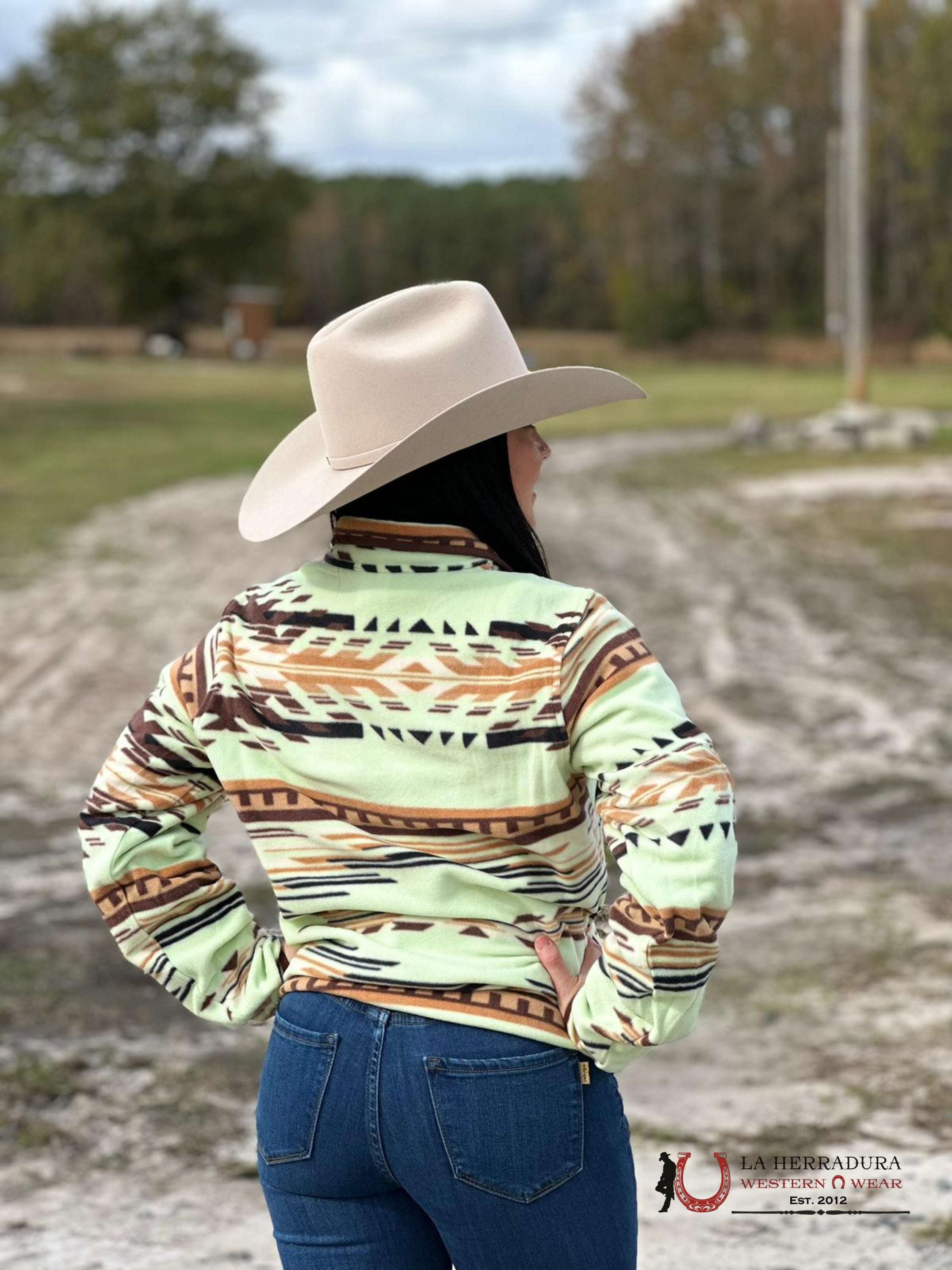 Cinch Women’s Lime With Cinnamon And Coffee Aztec Pulloveri Ropa Mujeres