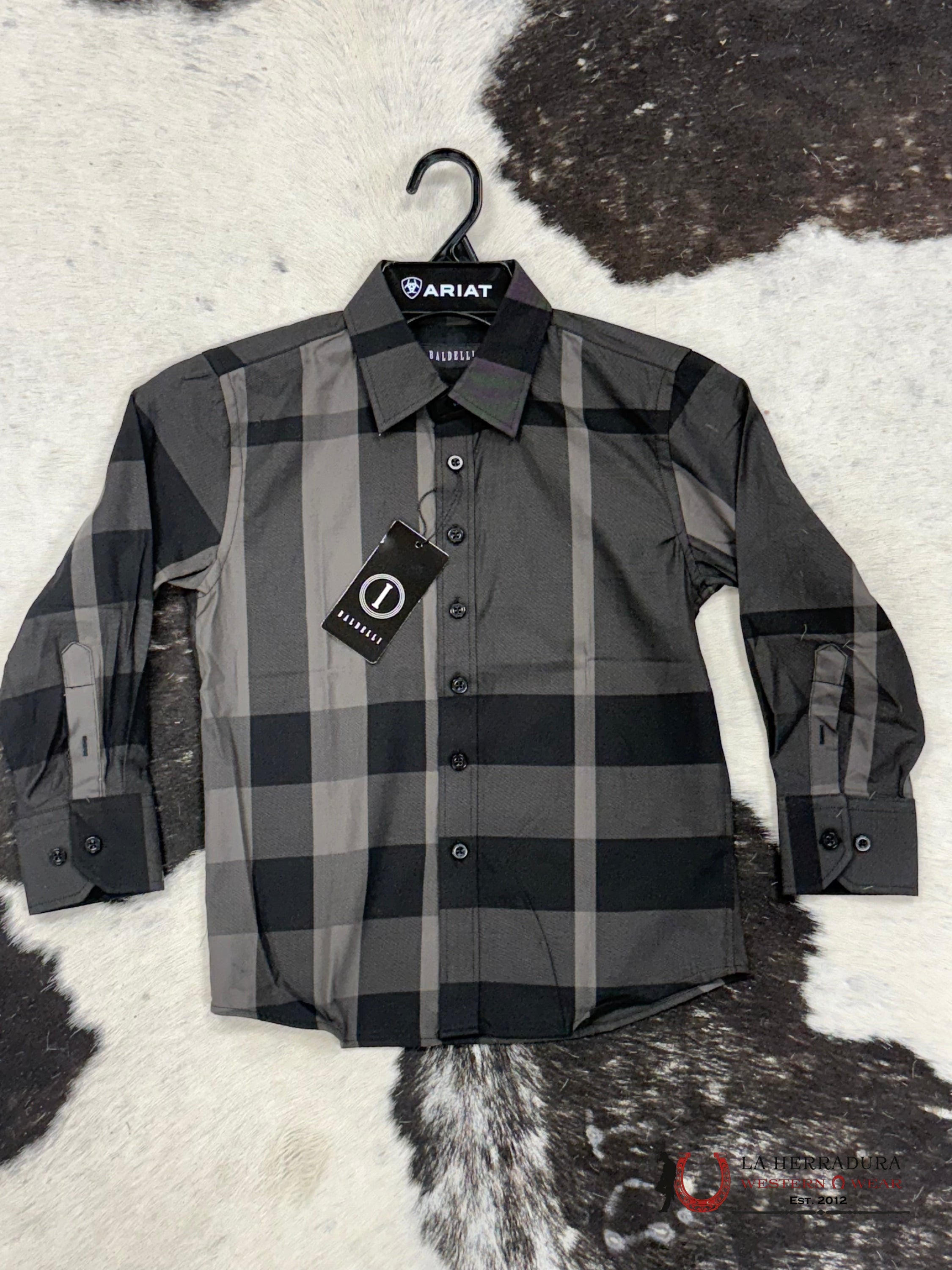 Chuxx Italy Design Kids Shirt Black And Dark Olive Lcs101 Niños