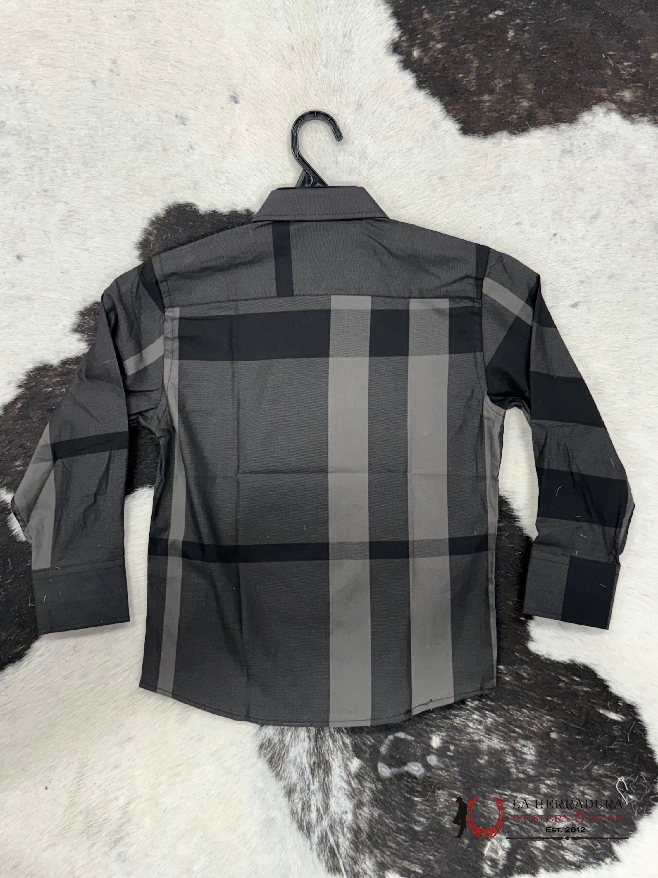 Chuxx Italy Design Kids Shirt Black And Dark Olive Lcs101 Niños