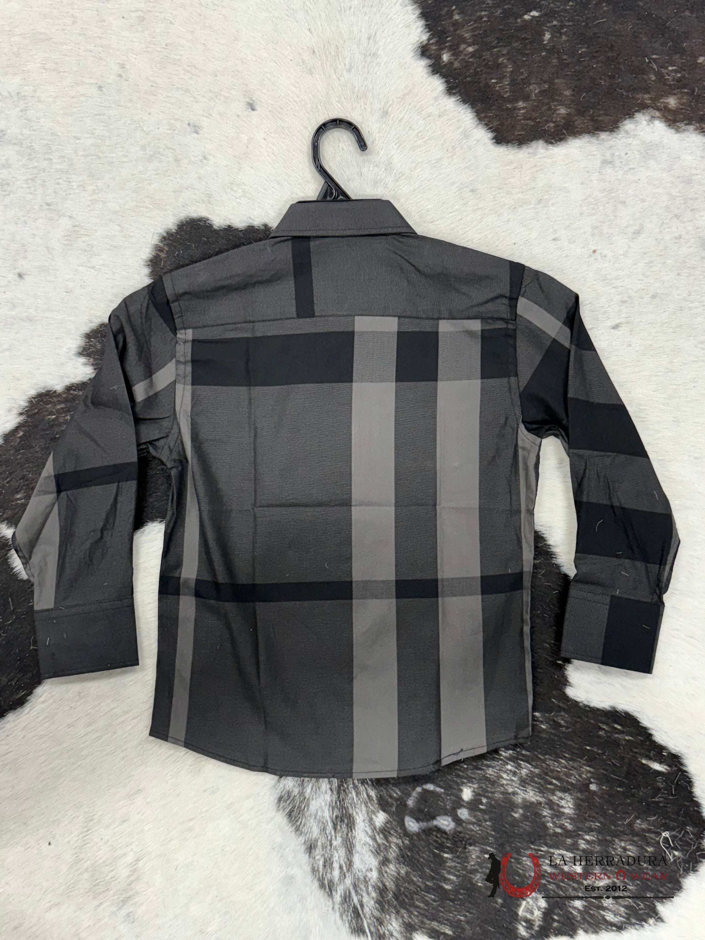 Chuxx Italy Design Kids Shirt Black And Dark Olive Lcs101 Niños