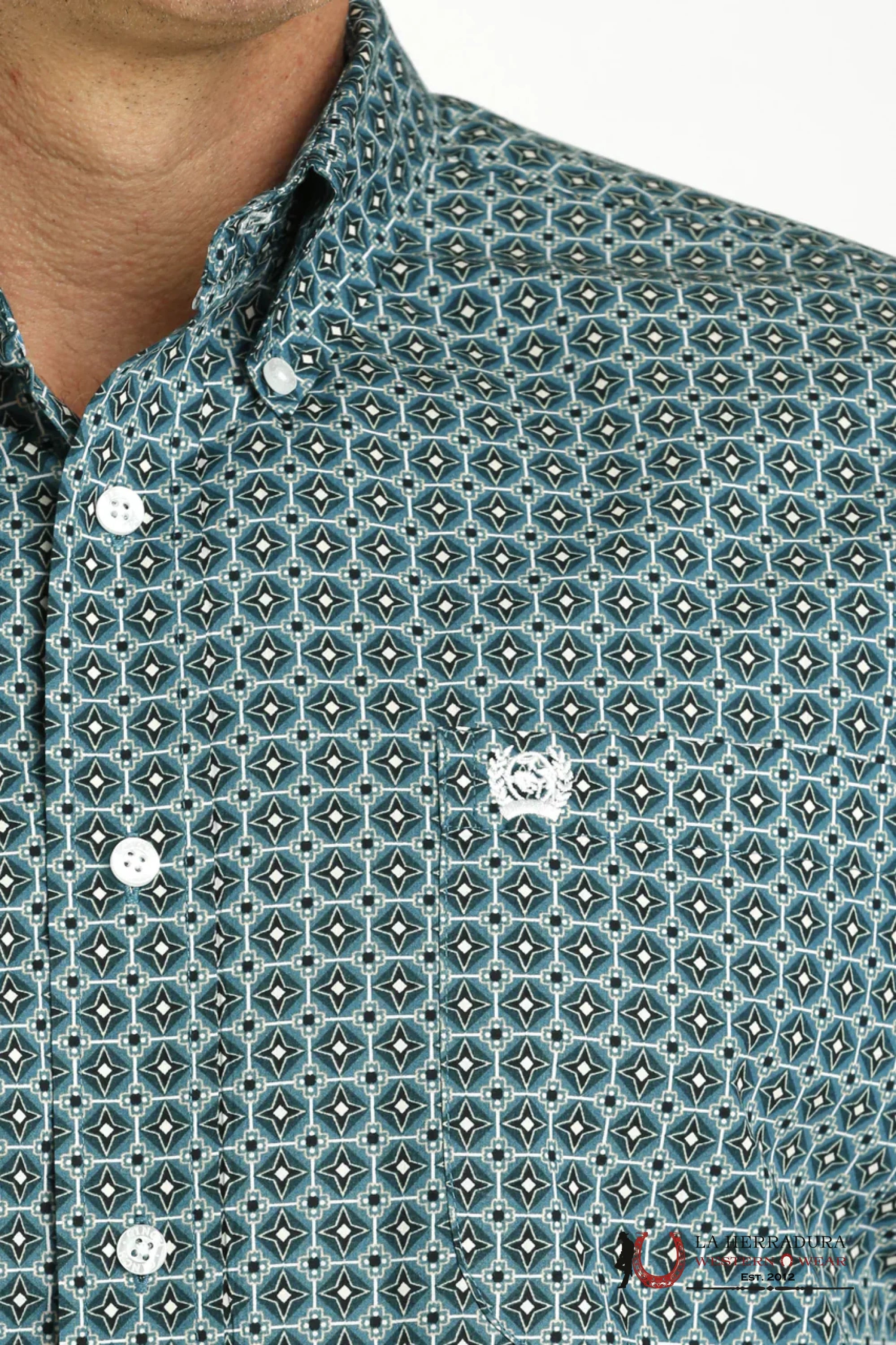 CINCH ARENAFLEX GEO PRINT - MENS SHORT SLEEVE SHIRT - MTW1111464 ROPA HOMBRES