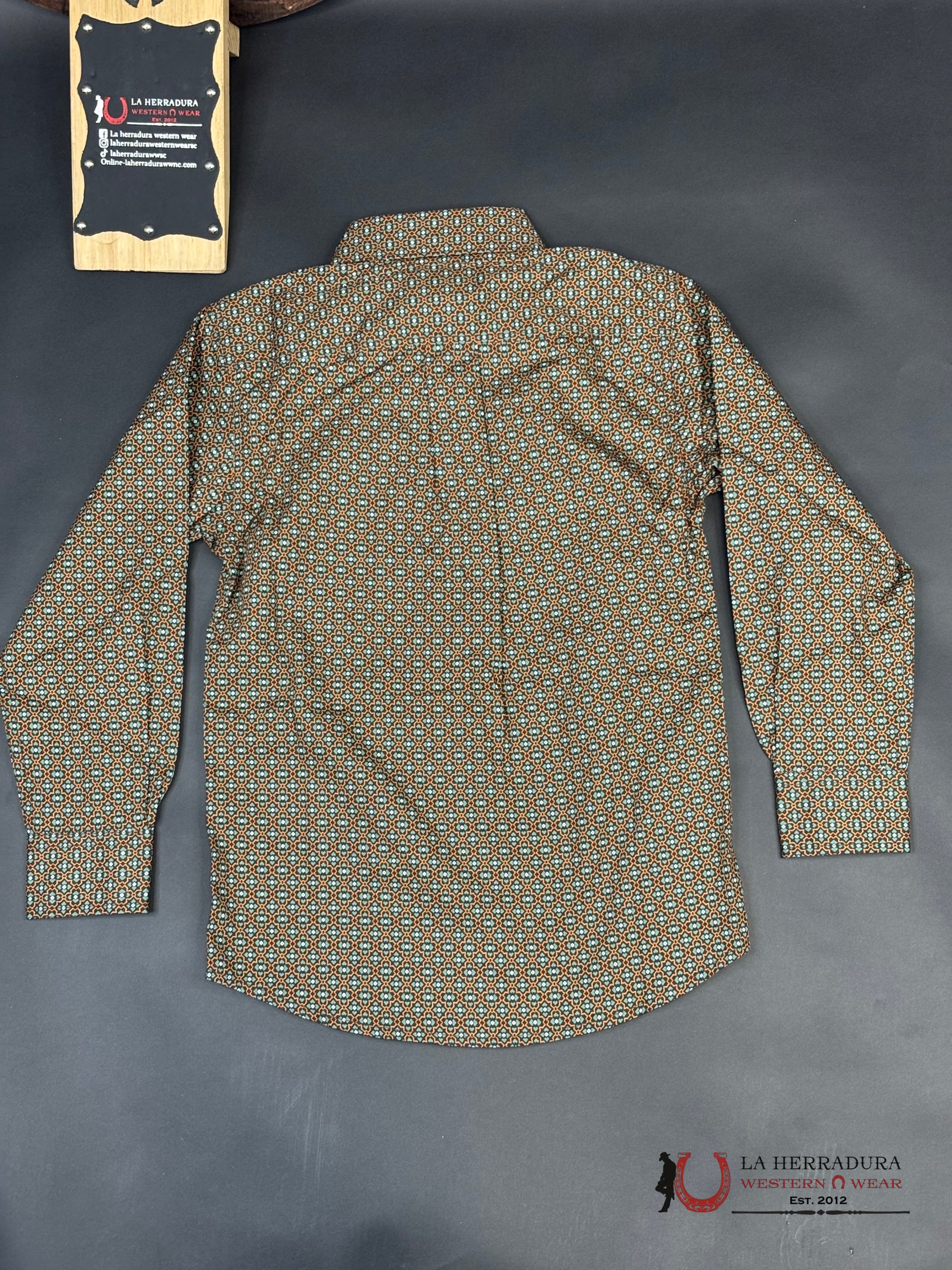 Cinch Boys Geometric Brown Style Niños