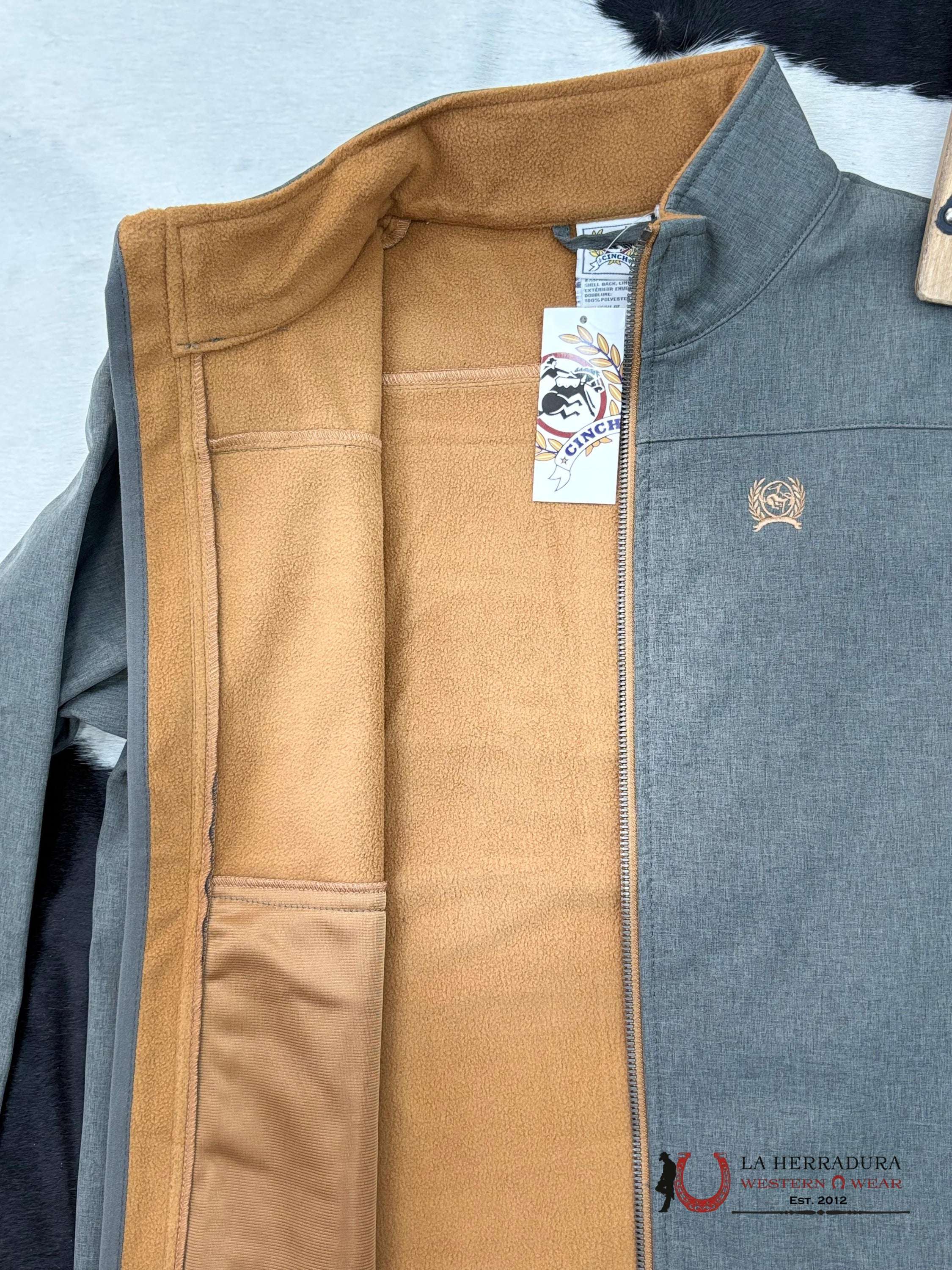 Cinch Boy’s Match Dad Bonded Jacket - Grey Niñas