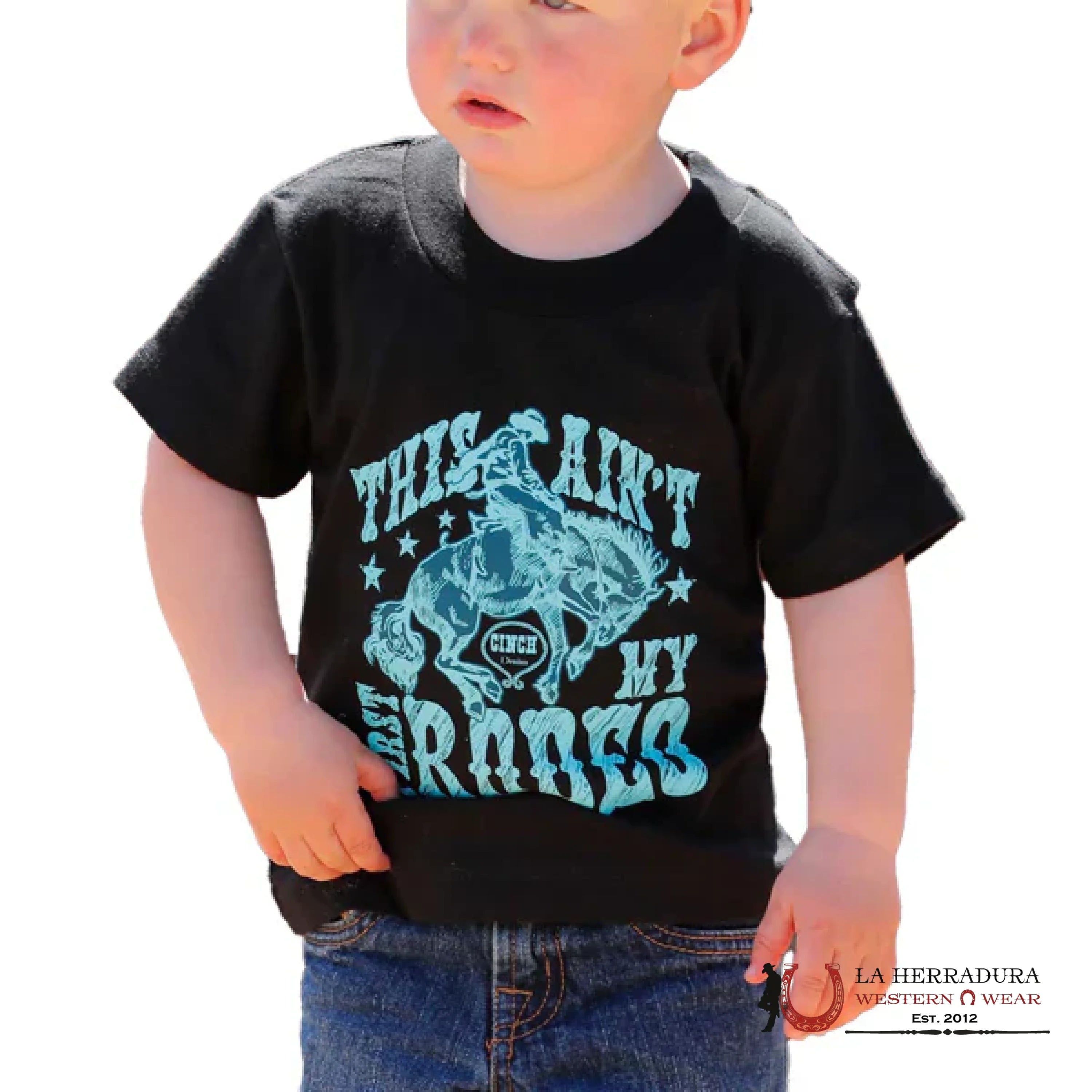 CINCH BOYS Short Sleeve Black SHIRT MTT7671097 NIÑOS