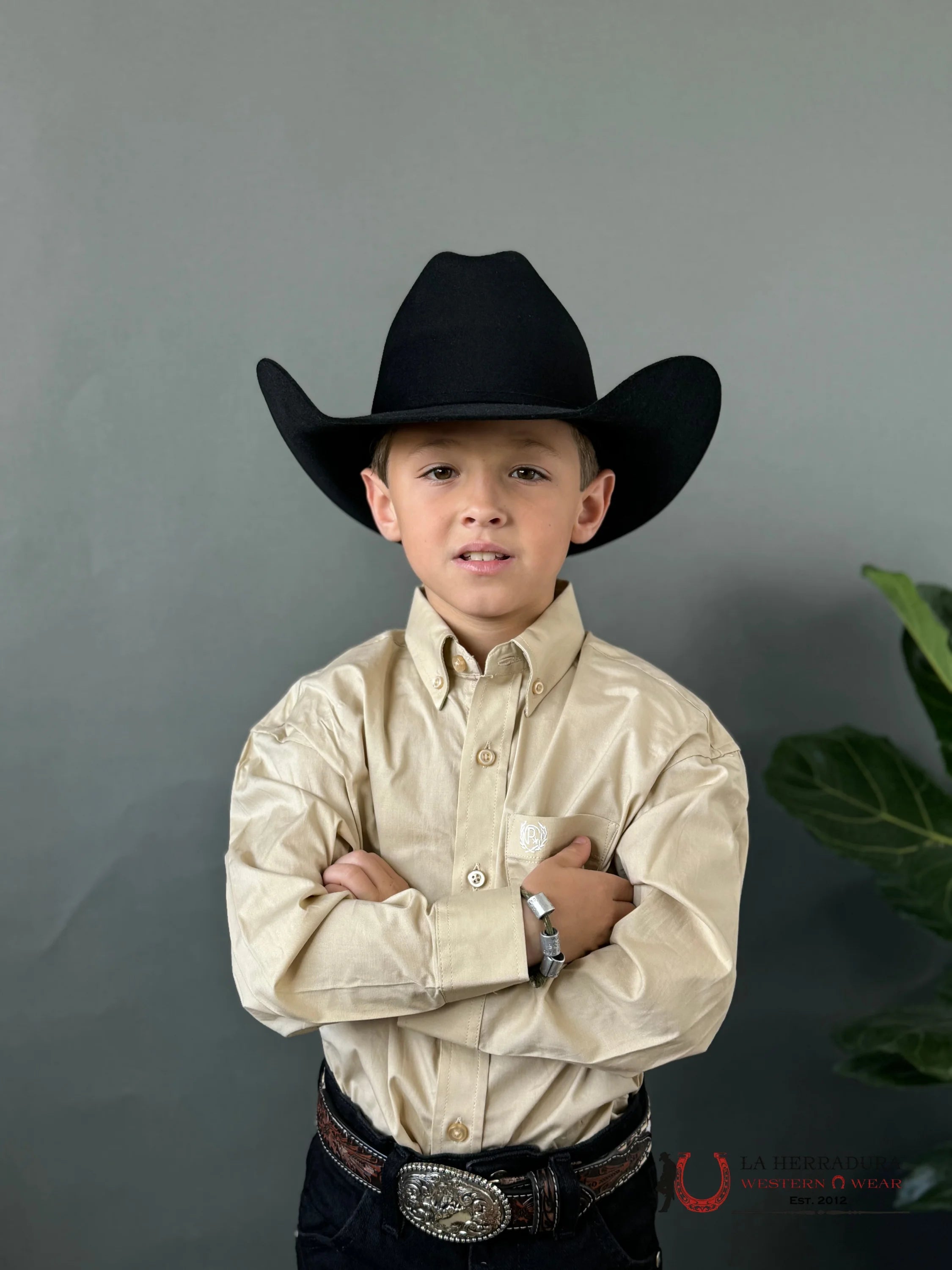 Cinch Classic Shirt Beige Niños