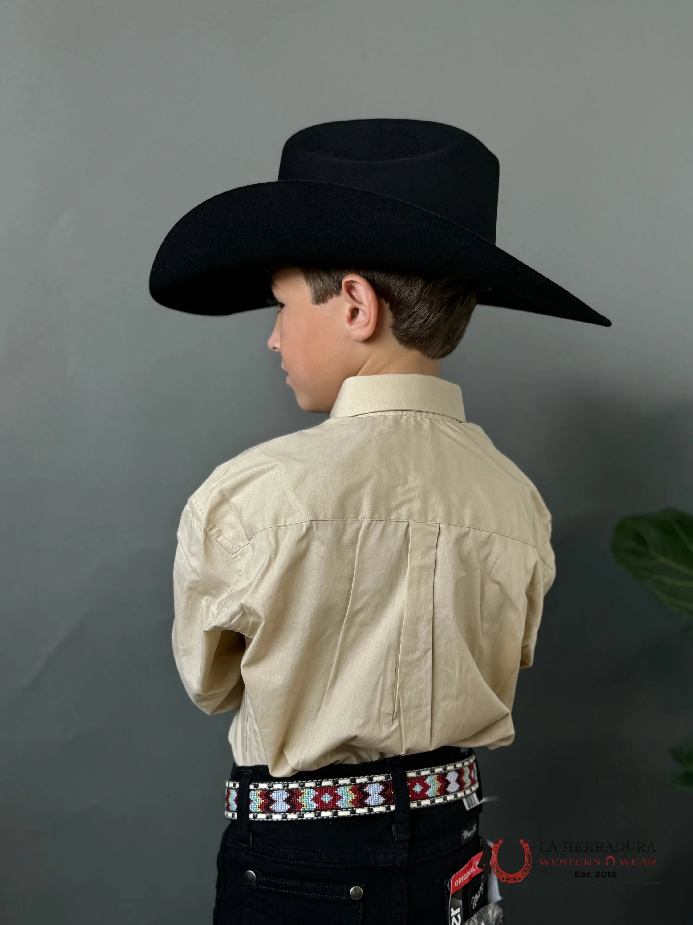 Cinch Classic Shirt Beige Niños