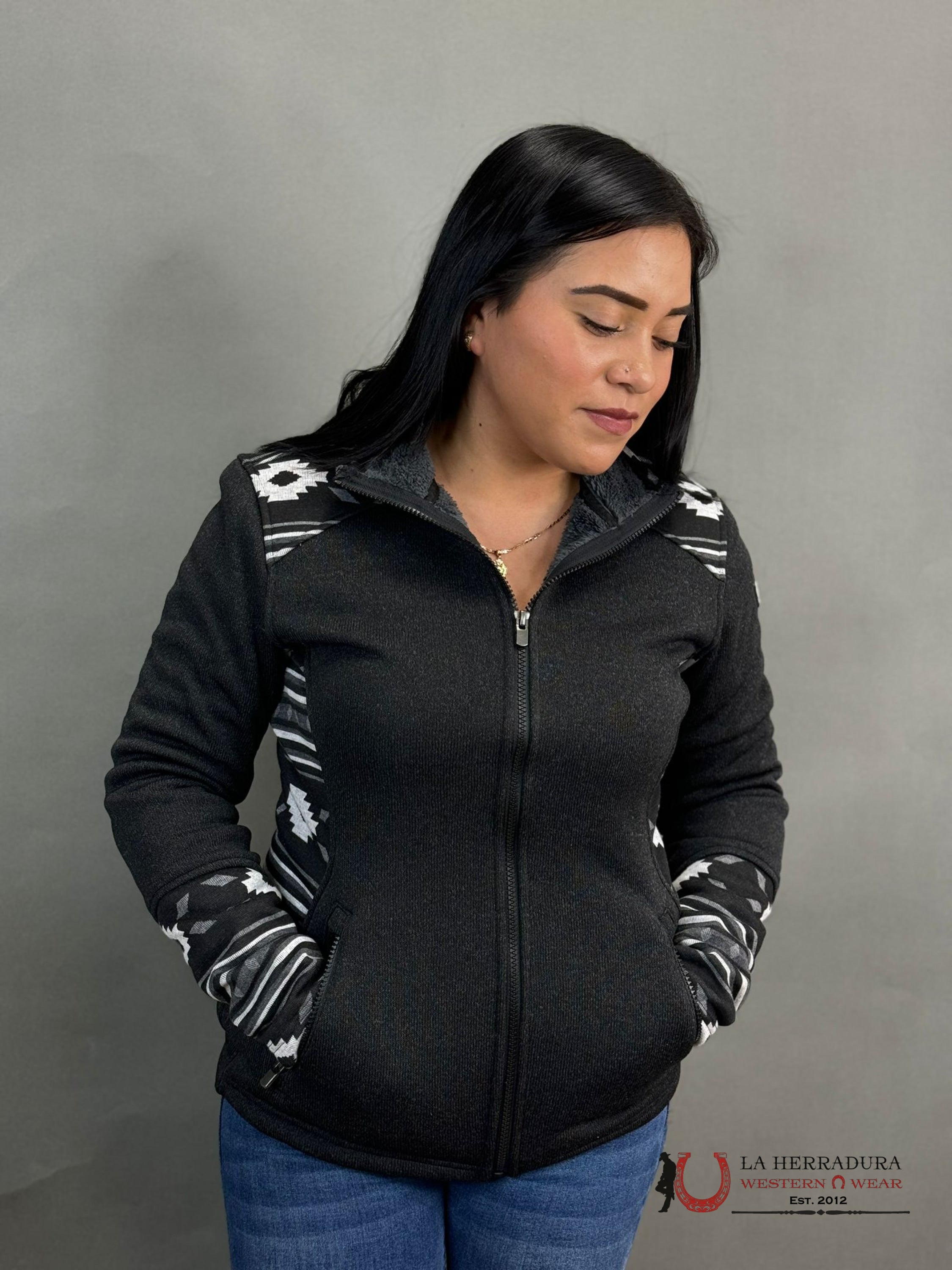 Cinch Hoodie Black Ropa Mujeres