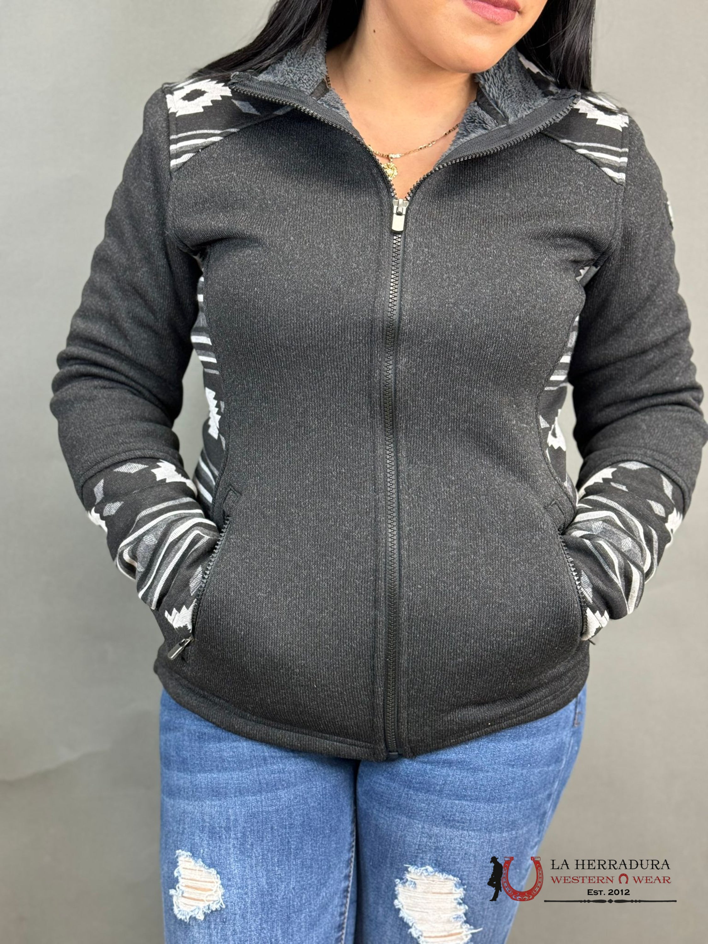 Cinch Hoodie Black Ropa Mujeres