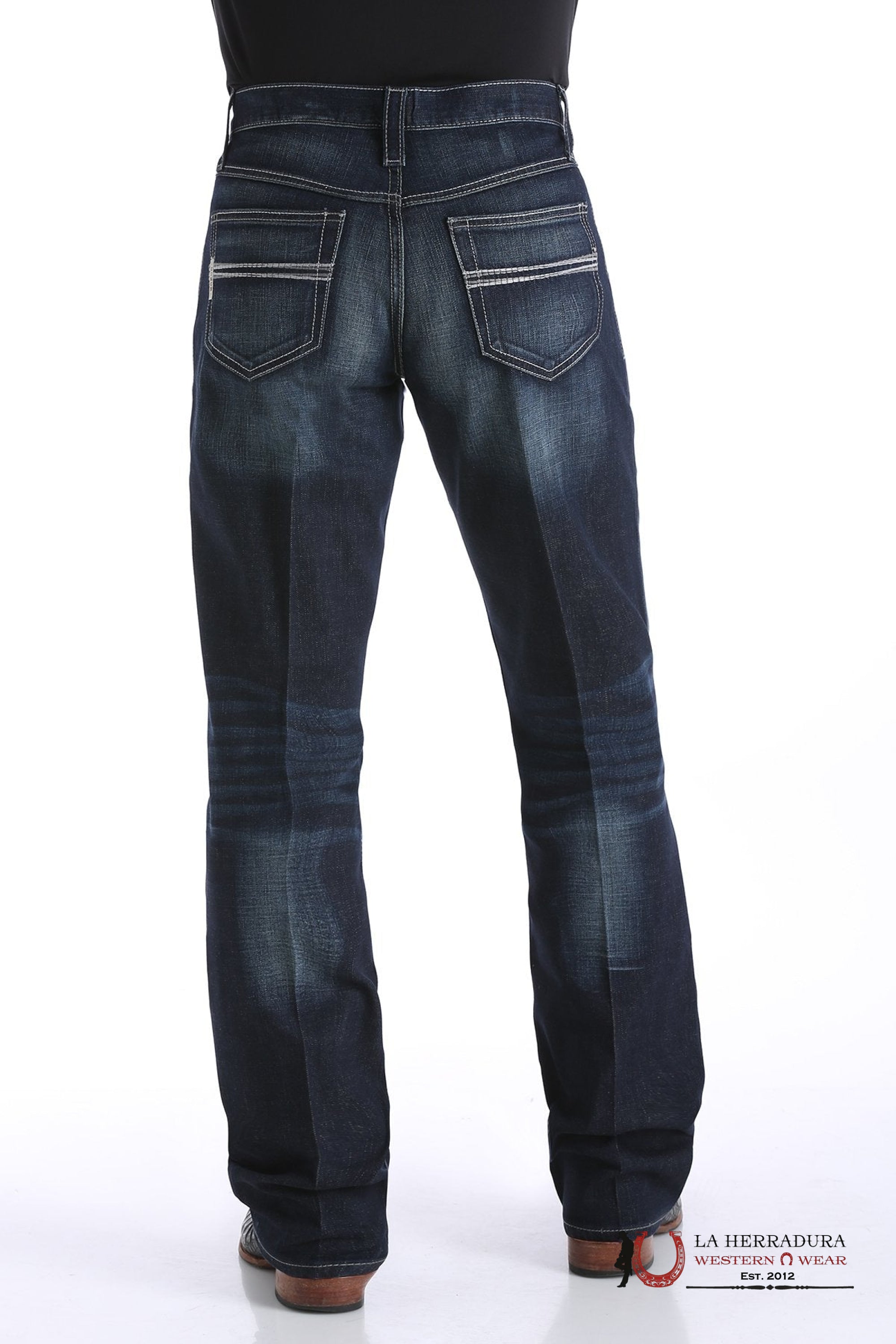 Cinch Jean Carter Relaxed Mid Rise Bootcut Washed Blue MB71934005 ROPA HOMBRES