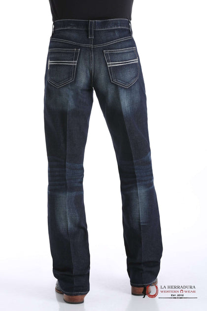 CINCH JEAN CARTER RELAXED MID RISE BOOTCUT WASHED BLUE- MB71934005