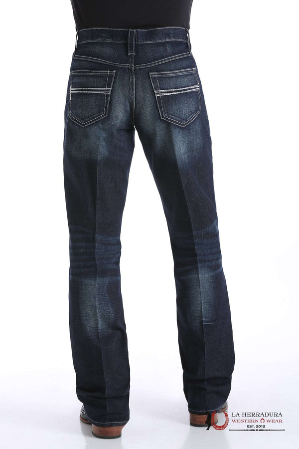 JEAN CINCH CARTER CORTE RELAXED TIRO MEDIO BOTA RECTA AZUL LAVADO - MB71934005