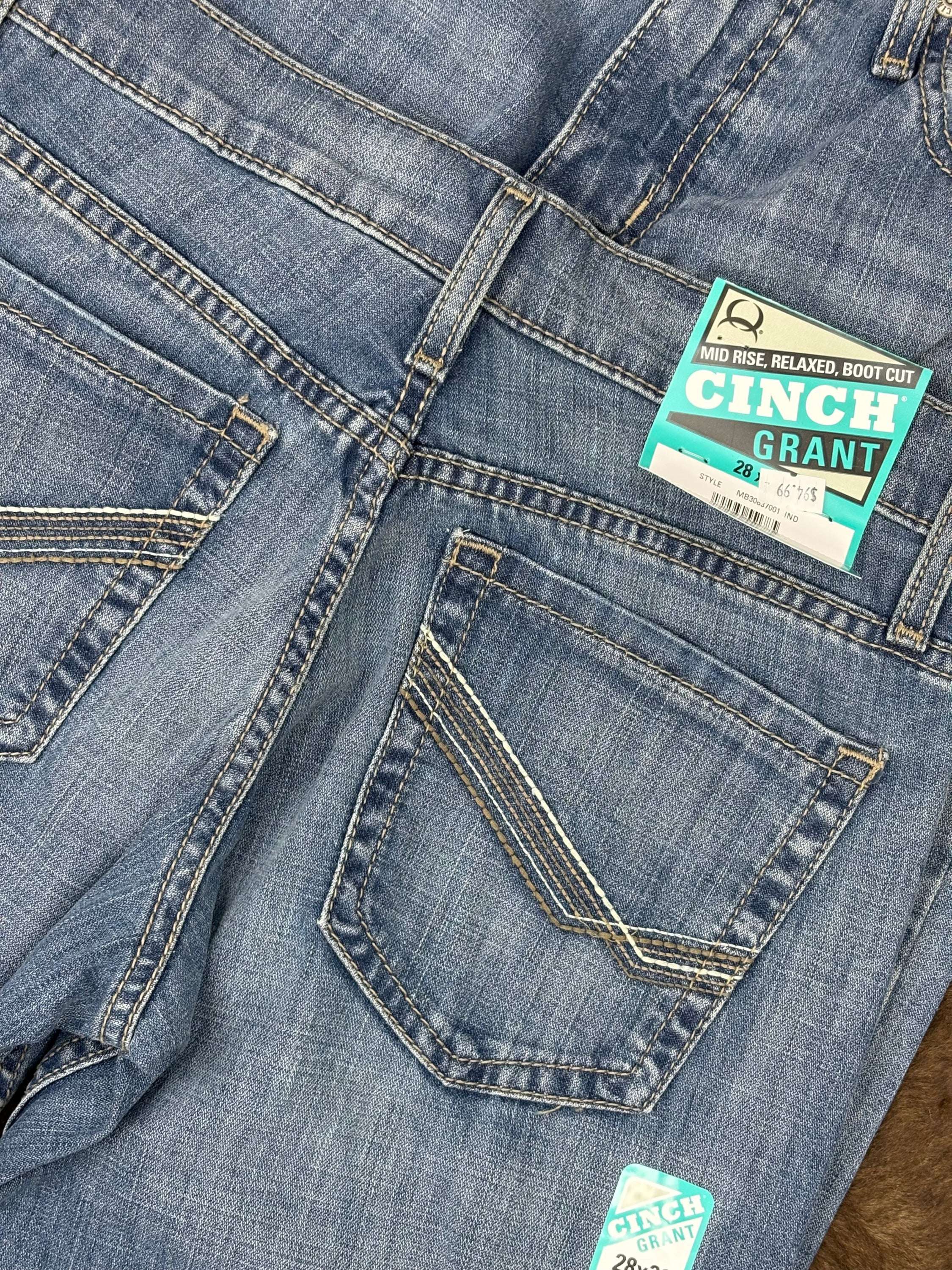 CINCH JEAN Grant Relaxed Mid Rise BootCut Light Washed - 7001 ROPA HOMBRES