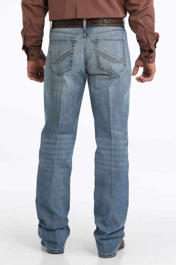 CINCH JEAN GRANT RELAXED MID RISE BOOTCUT LIGHT WASHED - MB30637001