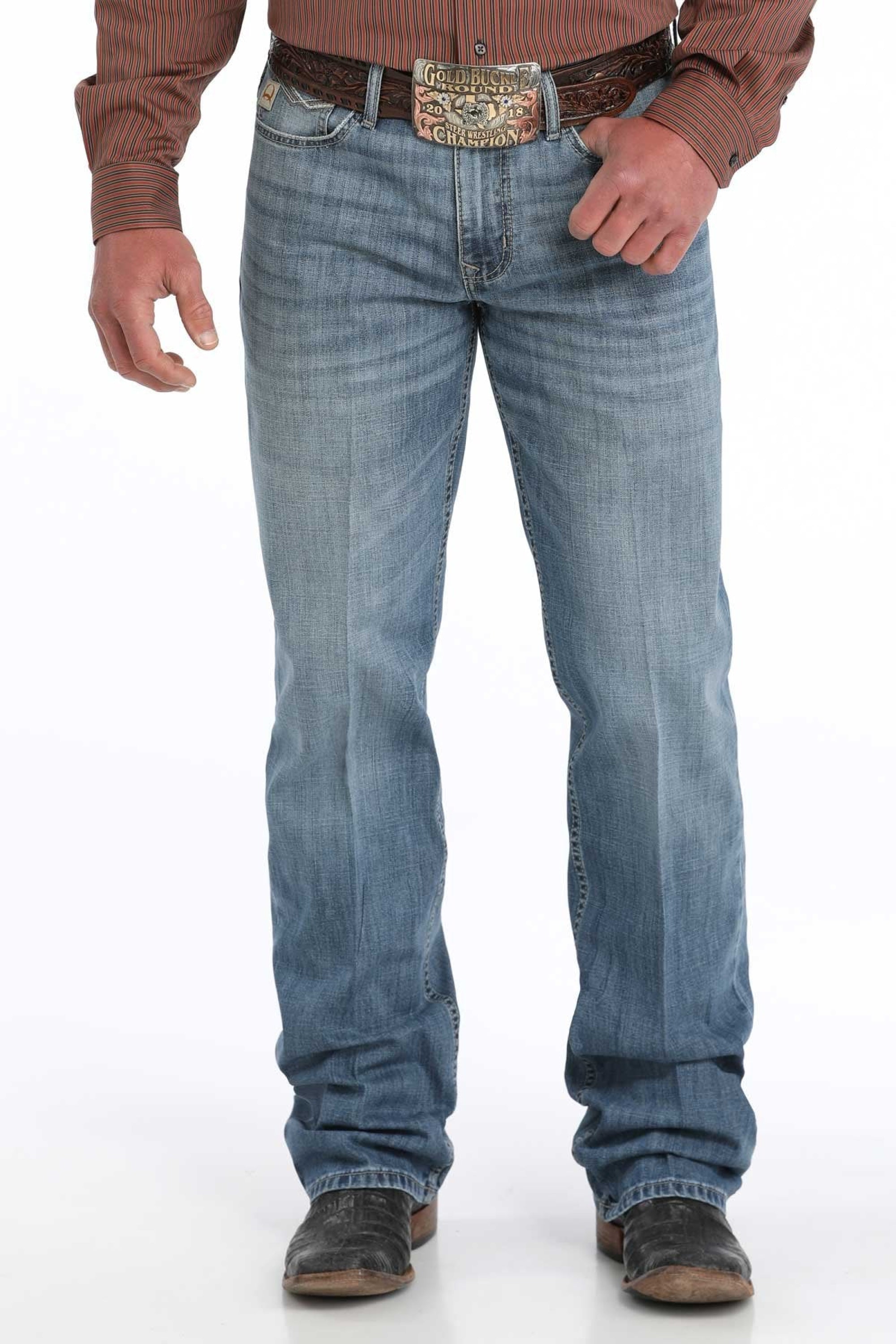 CINCH JEAN Grant Relaxed Mid Rise BootCut Light Washed - 7001 ROPA HOMBRES