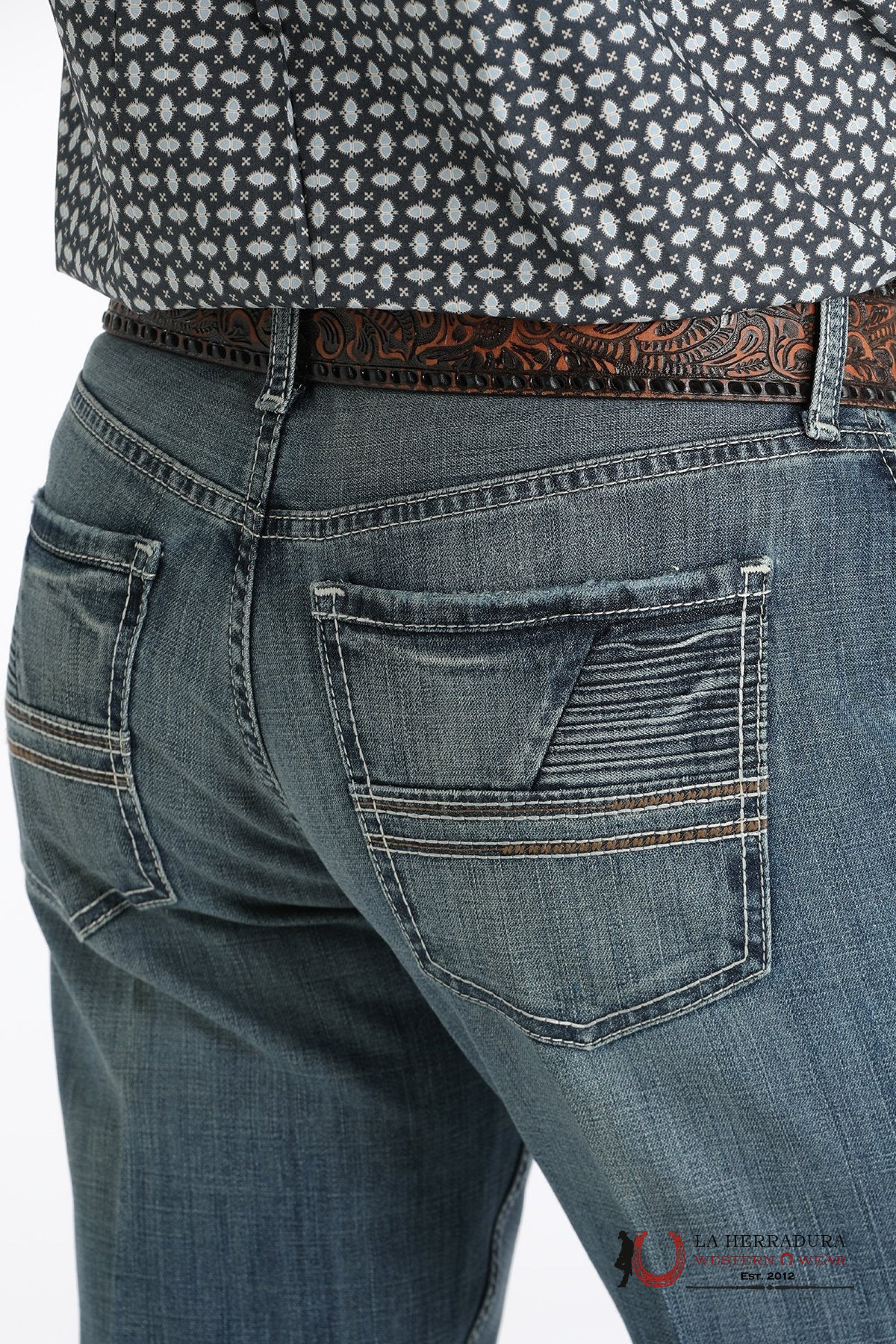 Cinch Jean Ian Med Wash Mid Rise Slim Boot Cut Ropa Hombres