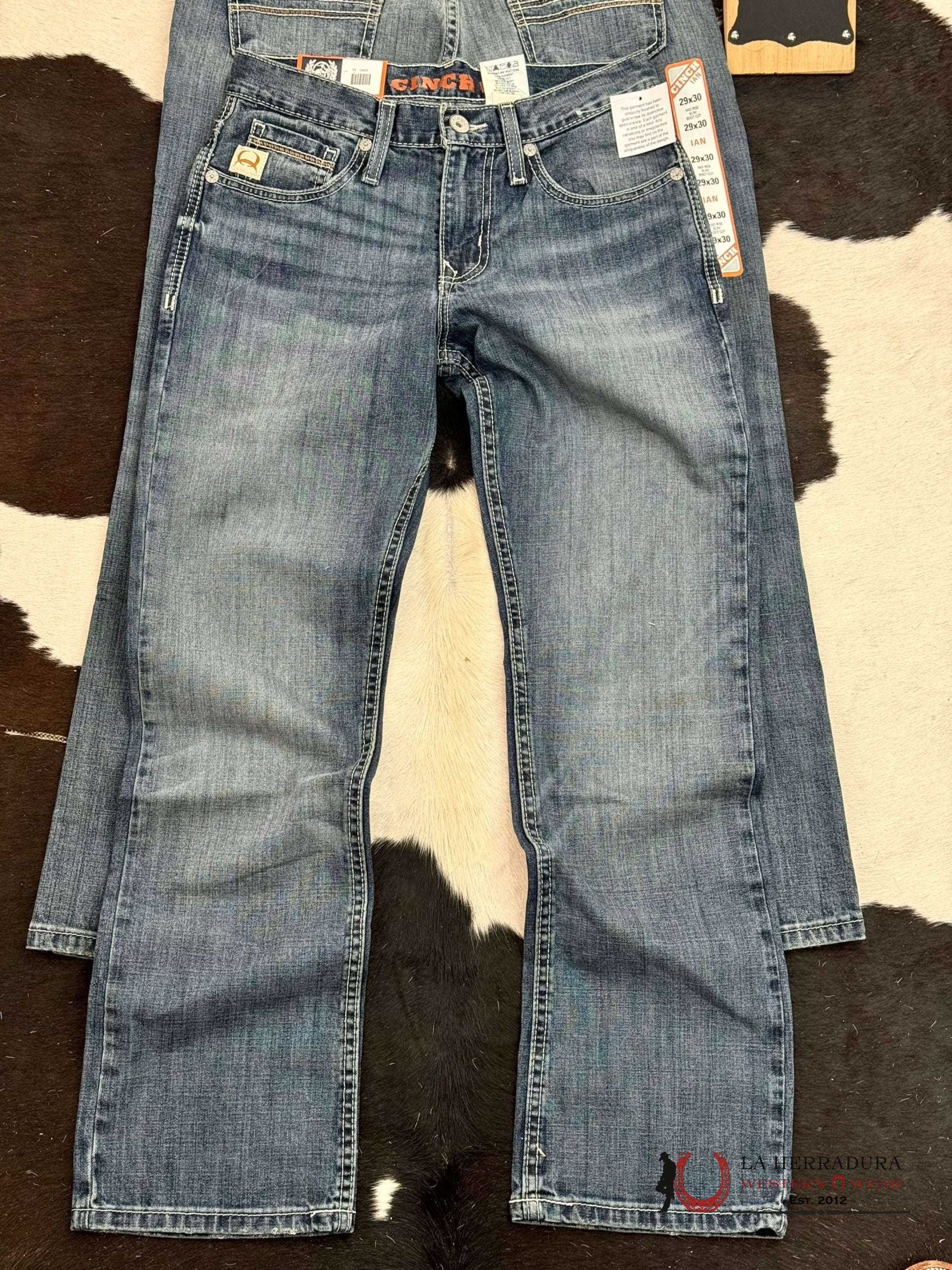 Cinch Jean Ian Med Wash Mid Rise Slim Boot Cut Ropa Hombres