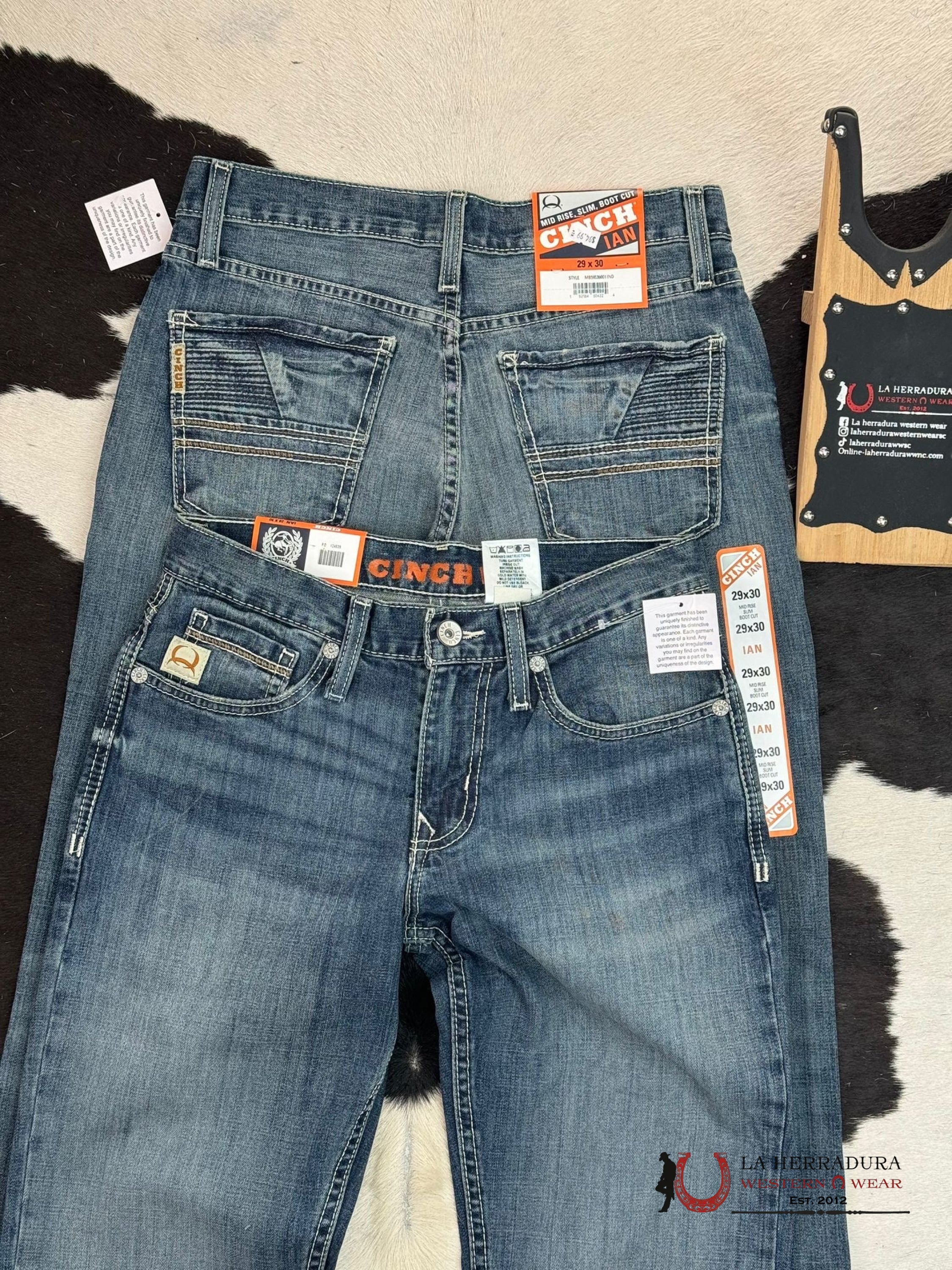 Cinch Jean Ian Med Wash Mid Rise Slim Boot Cut Ropa Hombres