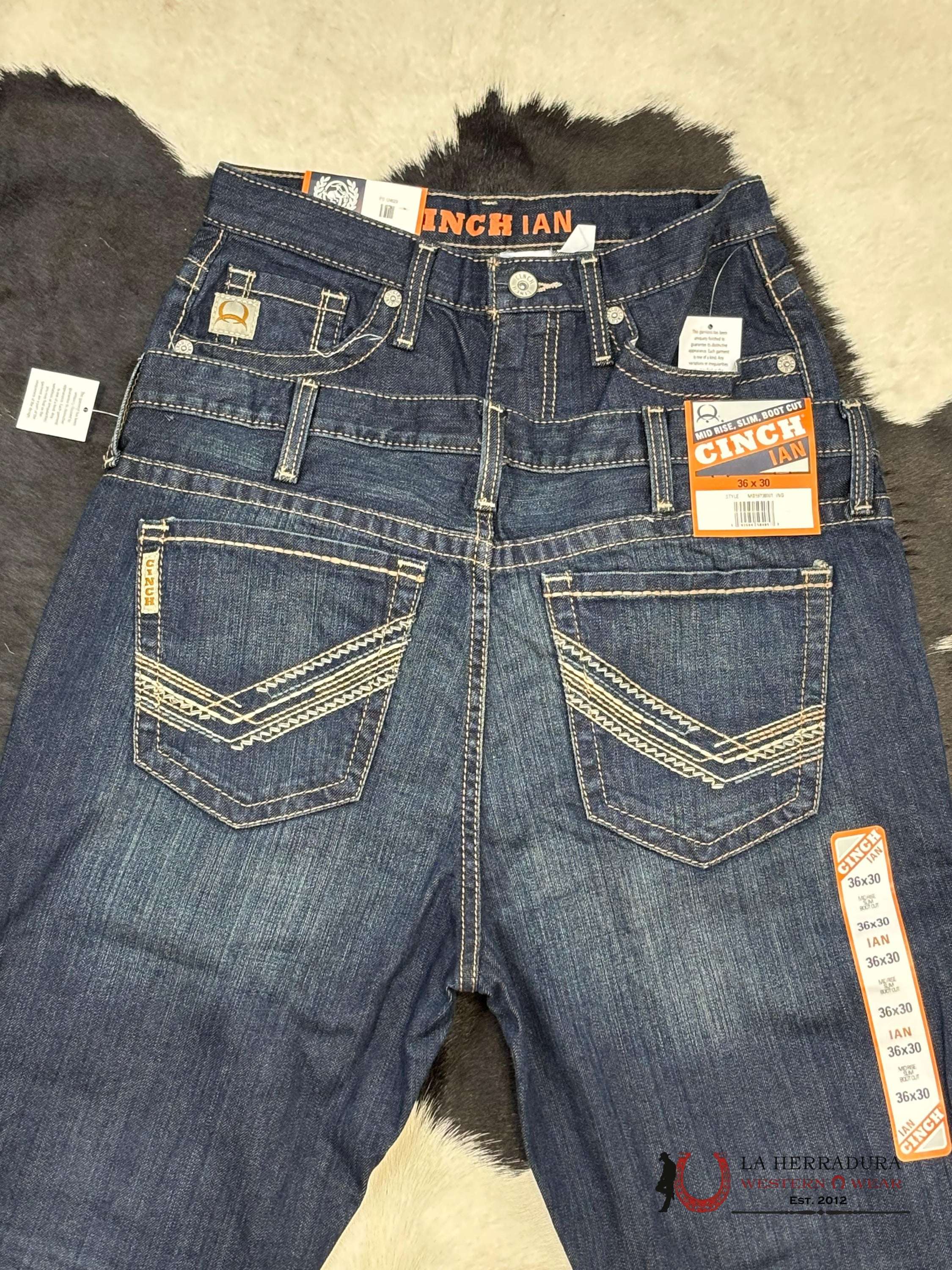 Cinch Jean Ian Mid Rise Slim Bootcut Ropa Hombres