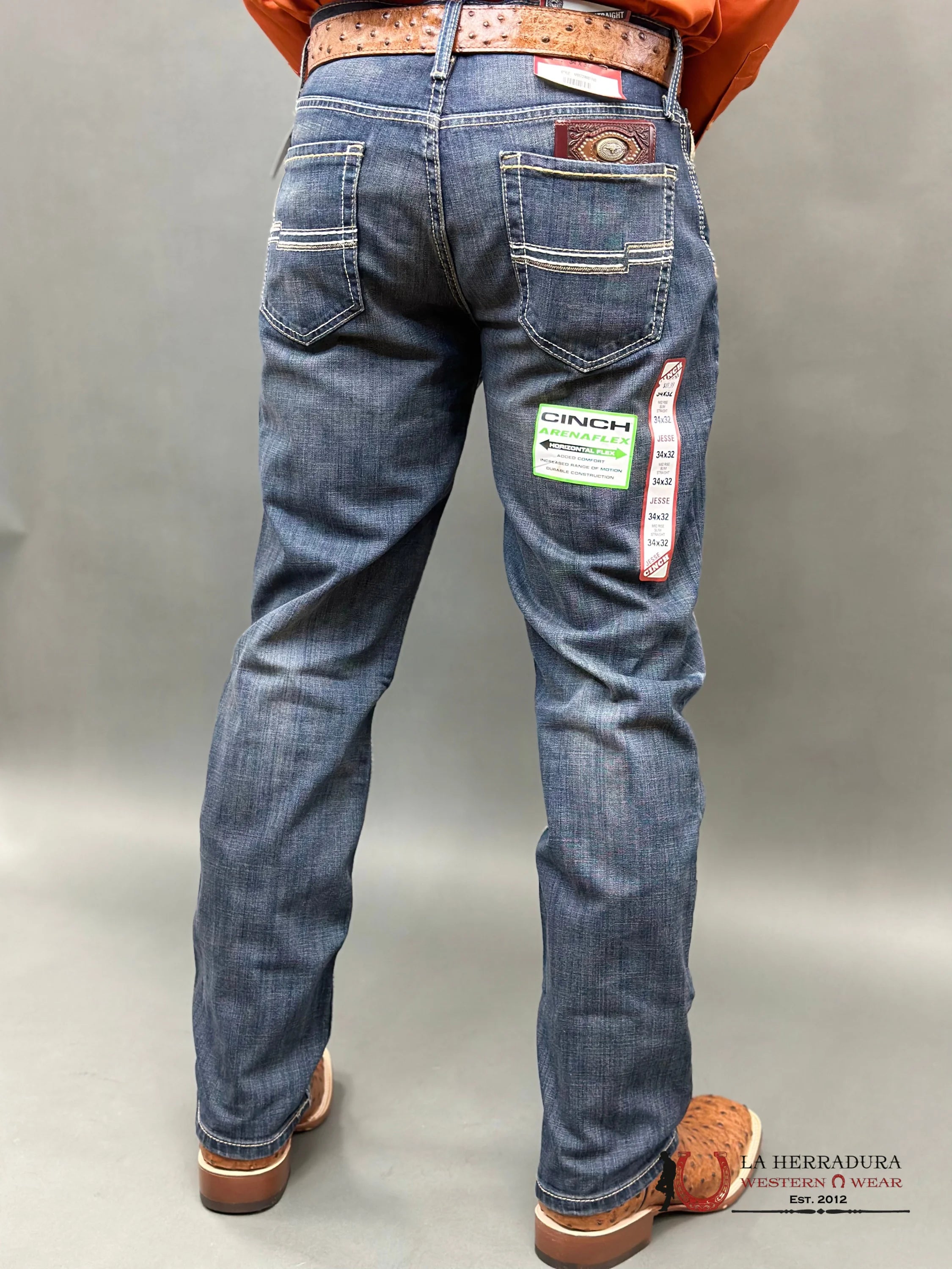 Cinch Jean Jesse Label Mid Rise Slim & Straight Ropa Hombres