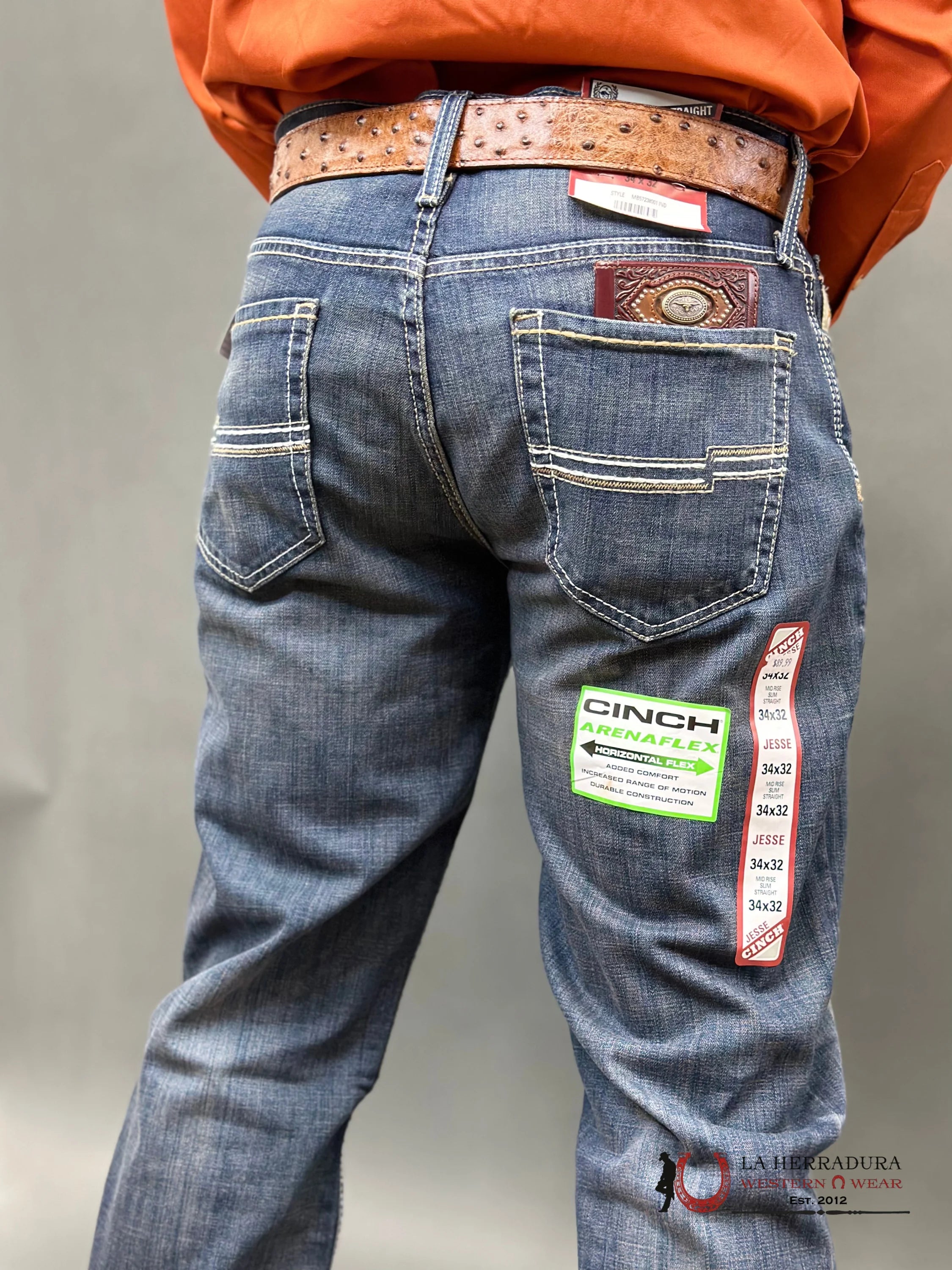 Cinch Jean Jesse Label Mid Rise Slim & Straight Ropa Hombres