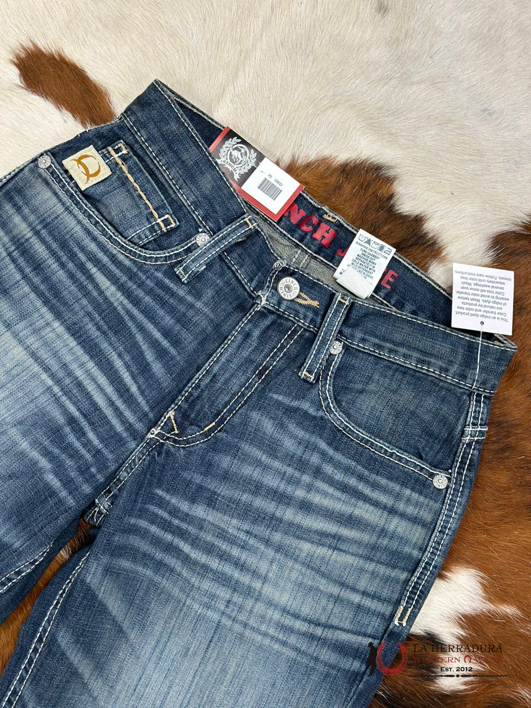 Cinch Jean Jesse Label Mid Rise Slim & Straight Ropa Hombres