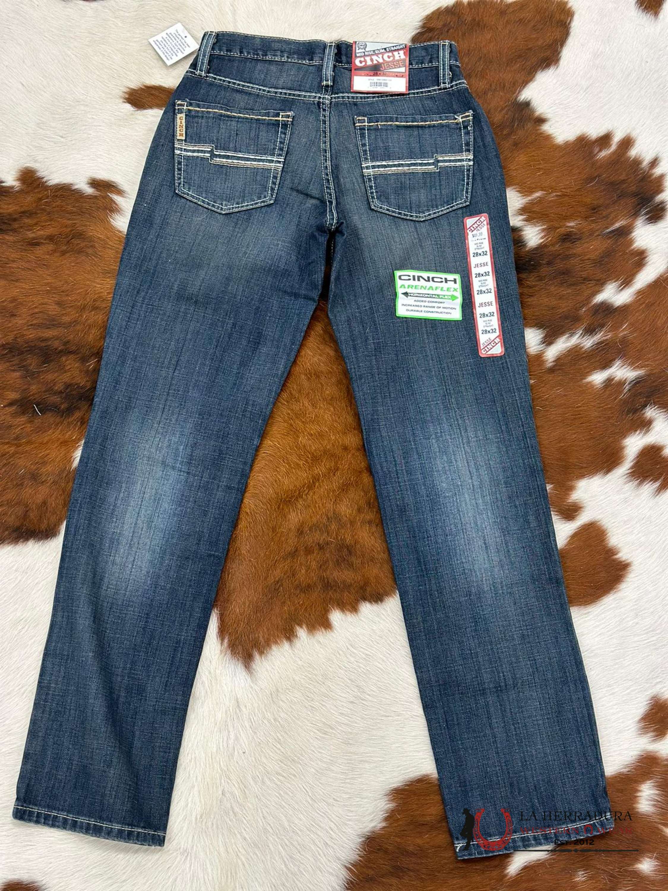 Cinch Jean Jesse Label Mid Rise Slim & Straight Ropa Hombres