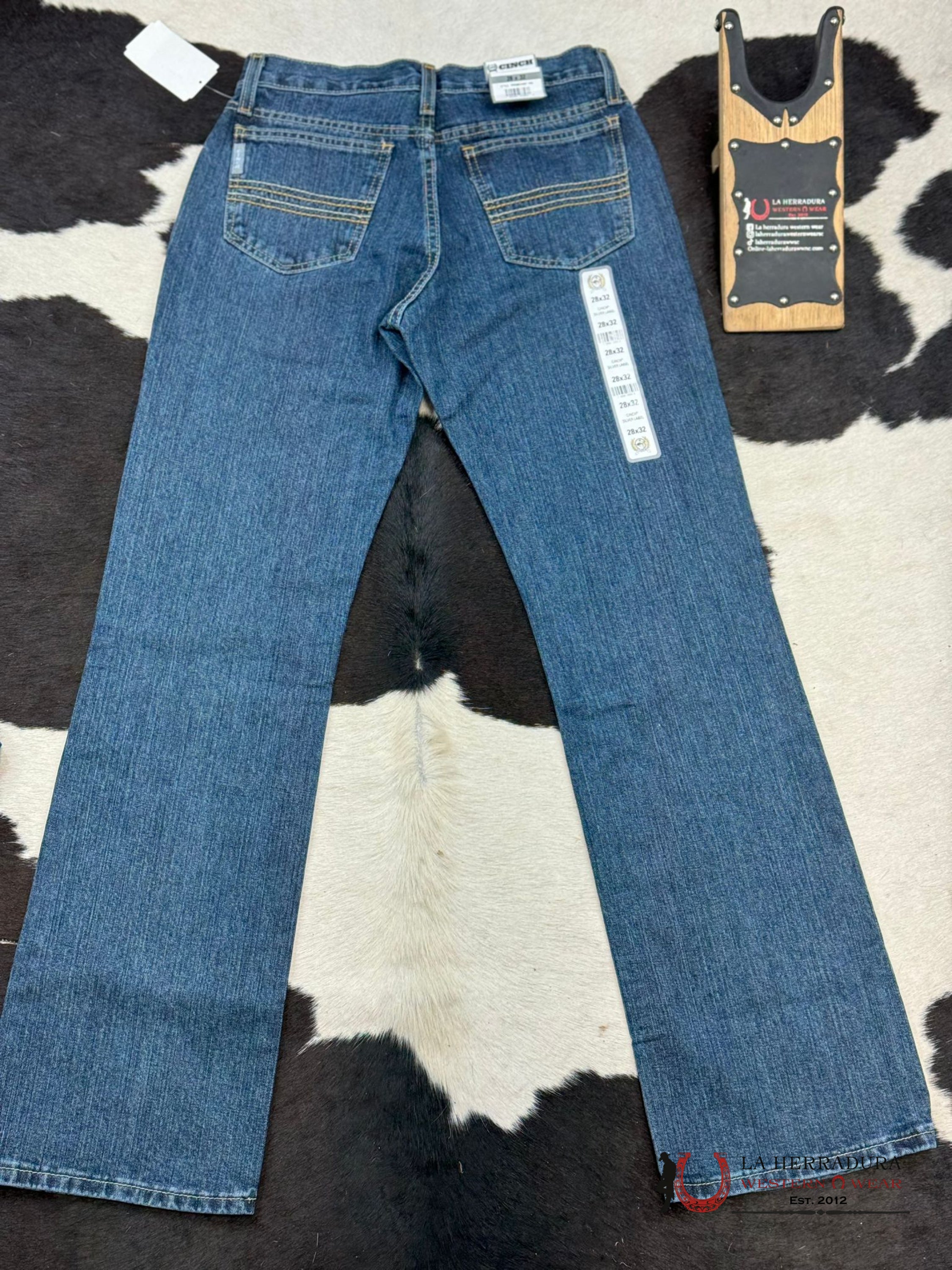 Cinch Jean Silver Label Medium Stone Mid Rise Slim Straight Leg Ropa Hombres