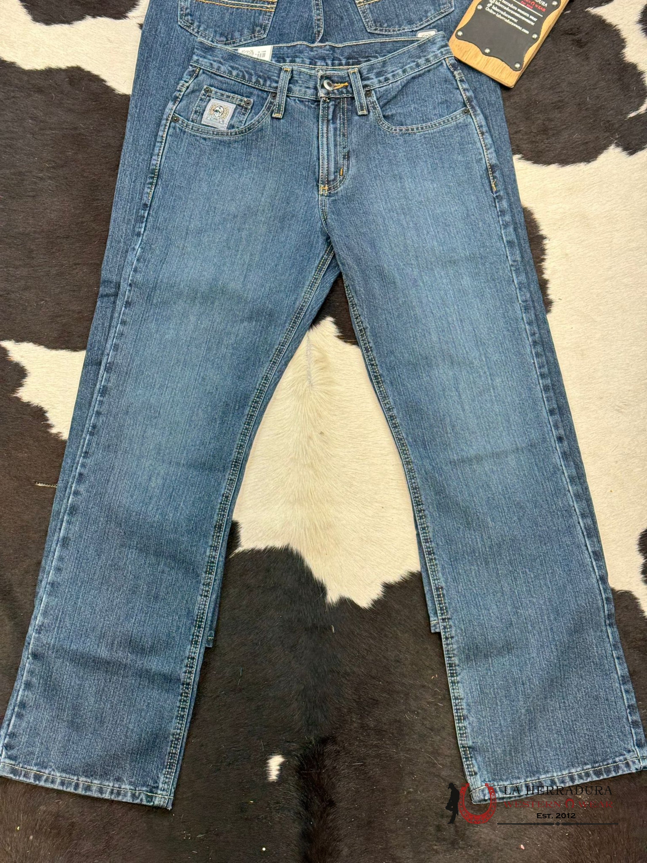 Cinch Jean Silver Label Medium Stone Mid Rise Slim Straight Leg Ropa Hombres