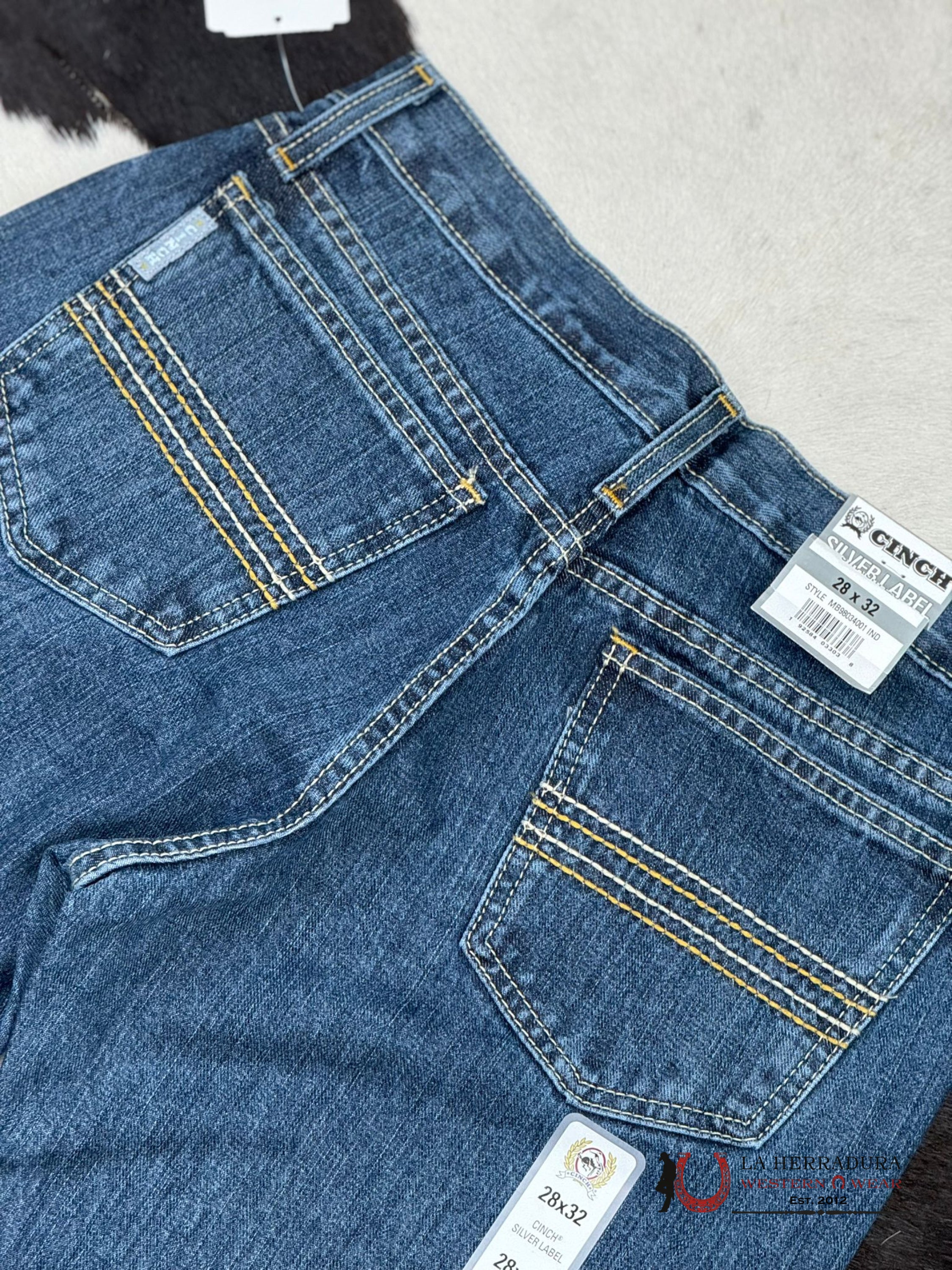 Cinch Jean Silver Label Medium Stone Mid Rise Slim Straight Leg Ropa Hombres