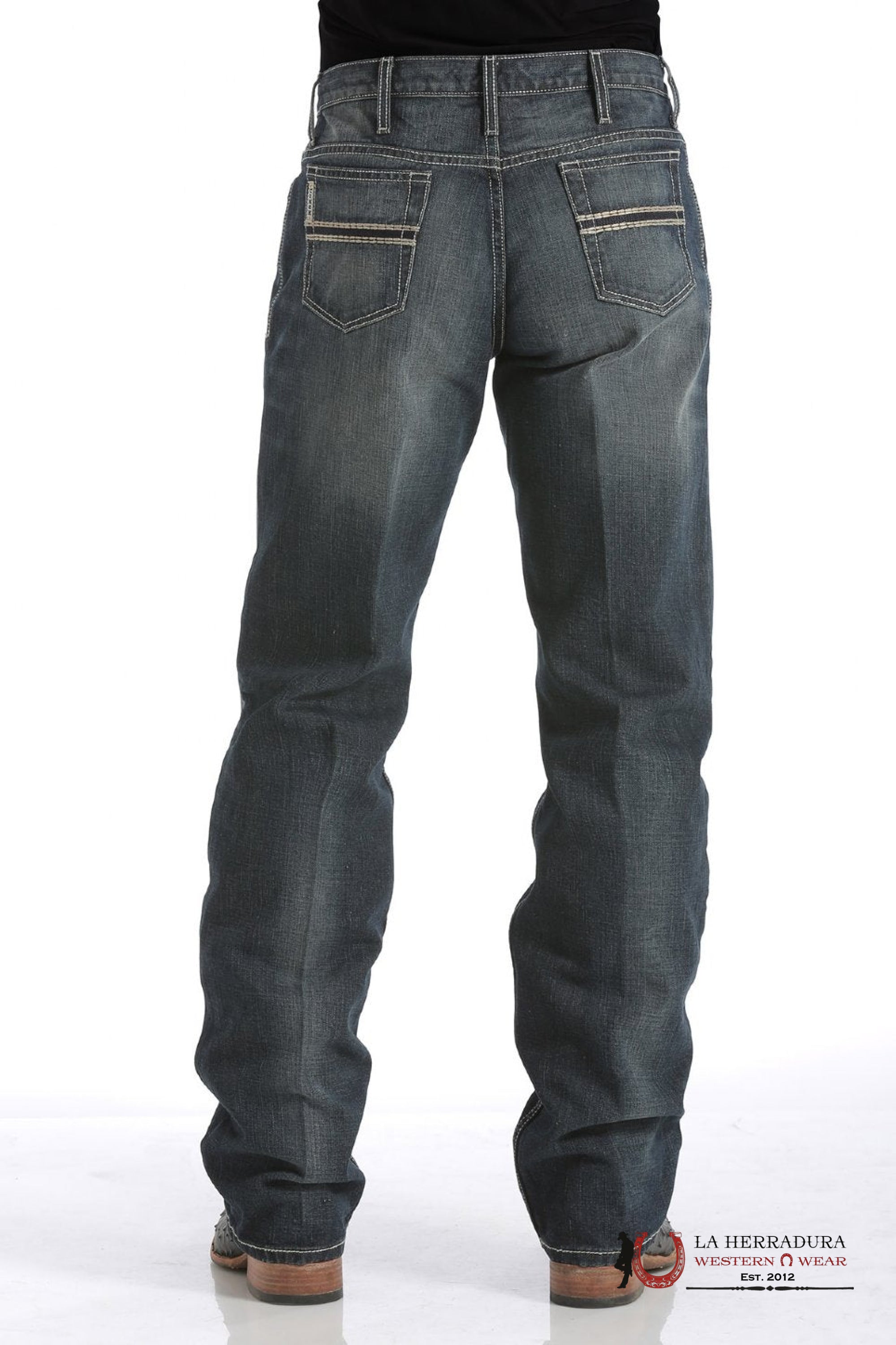 Cinch Jean White Label Relaxed Mid Rise Straight Leg Dark Stone Ropa Hombres