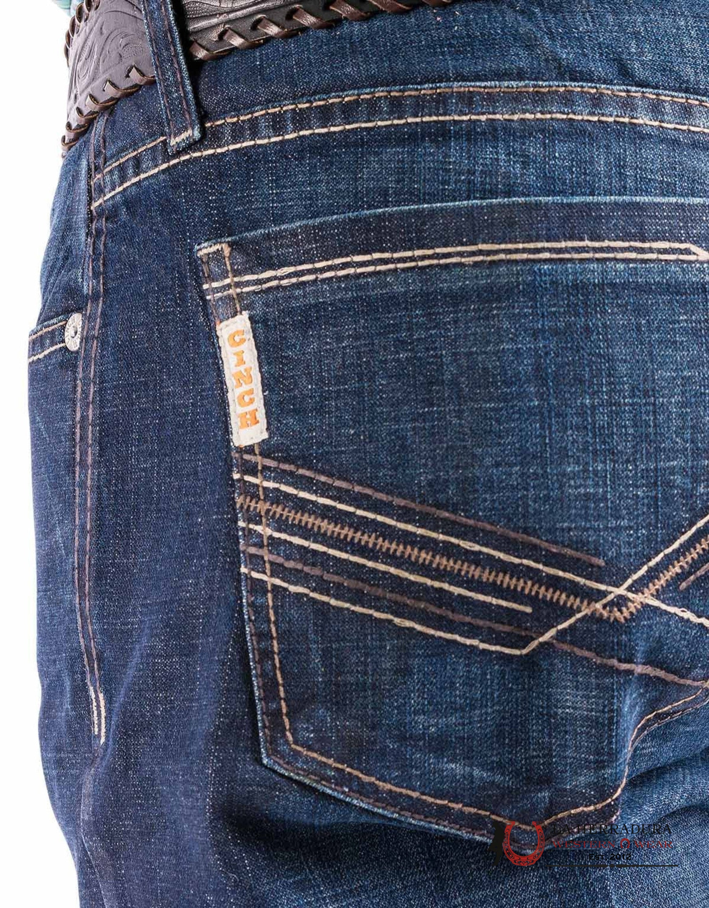 Cinch Jeans Ian Mid Rise Slim Boot Cut Dark Blue Ropa Hombres