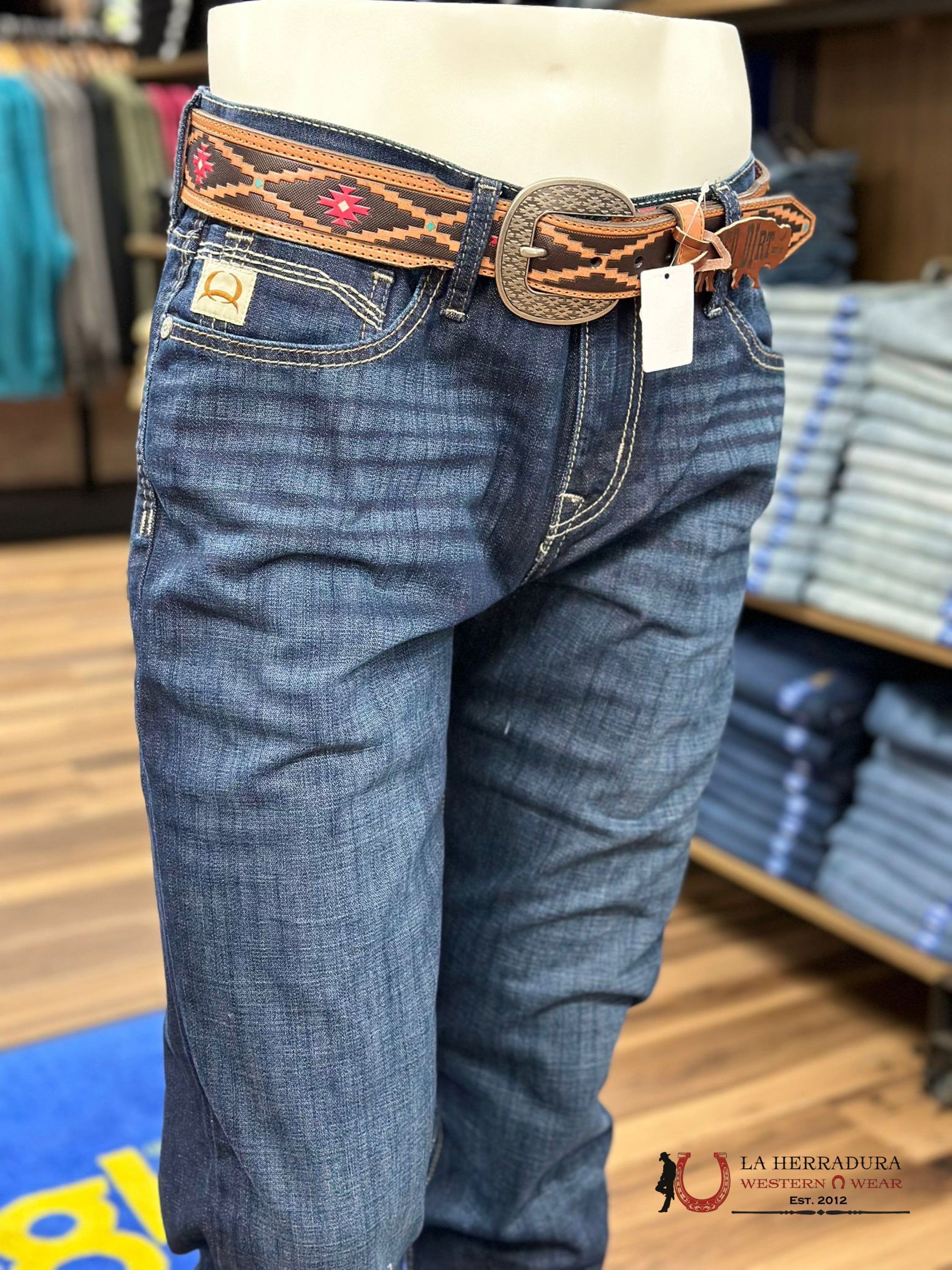 Cinch Jeans Ian Mid Rise Slim Boot Cut Dark Blue Ropa Hombres