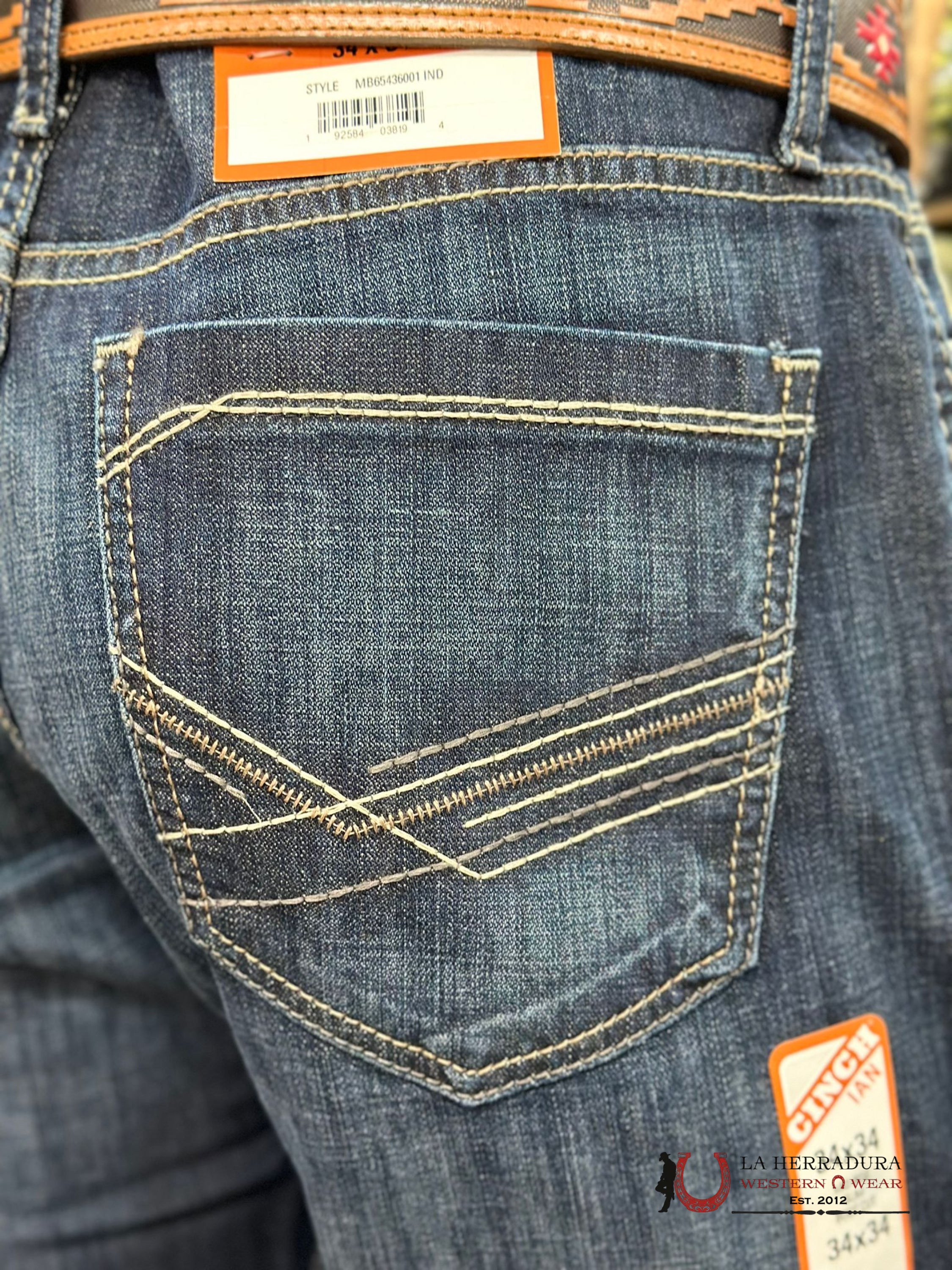 Cinch Jeans Ian Mid Rise Slim Boot Cut Dark Blue Ropa Hombres