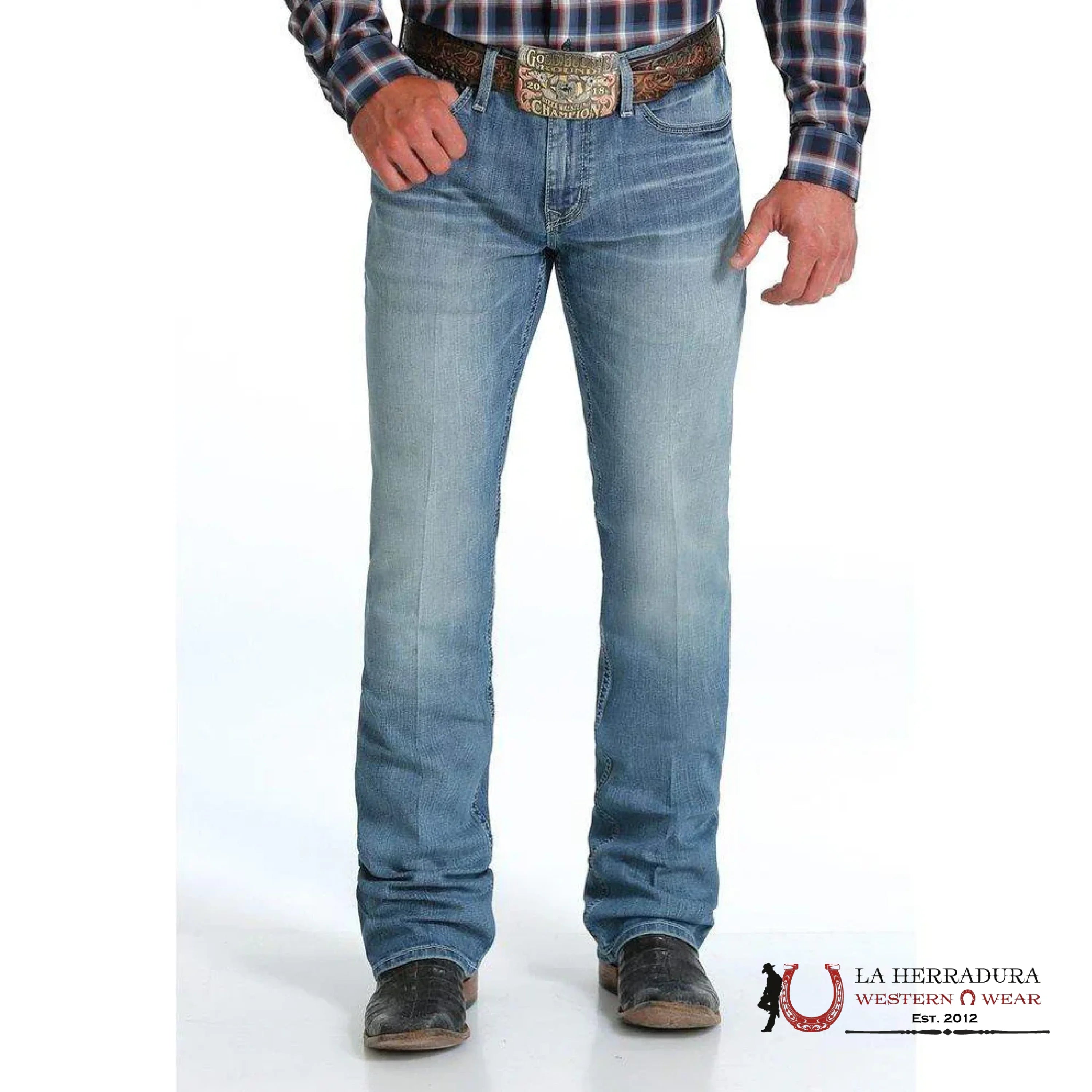 CINCH MEN JEANS IAN MID RISE SLIM BOOT CUT- MB57436001 ROPA HOMBRES