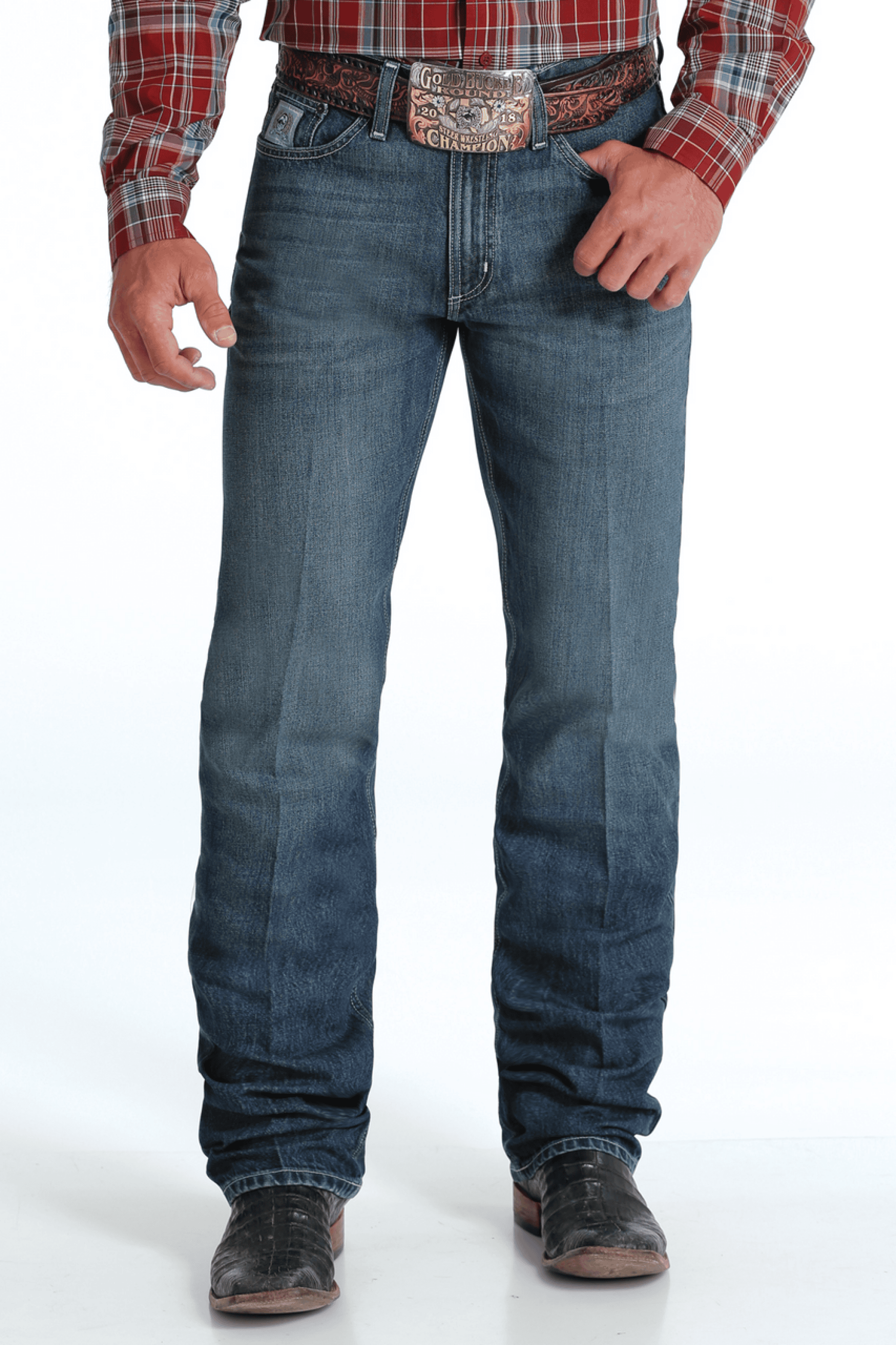 CINCH MEN JEANS SILVER LABEL SLIM MID RISE STRAIGHT LEG- MB98034020 ROPA HOMBRES