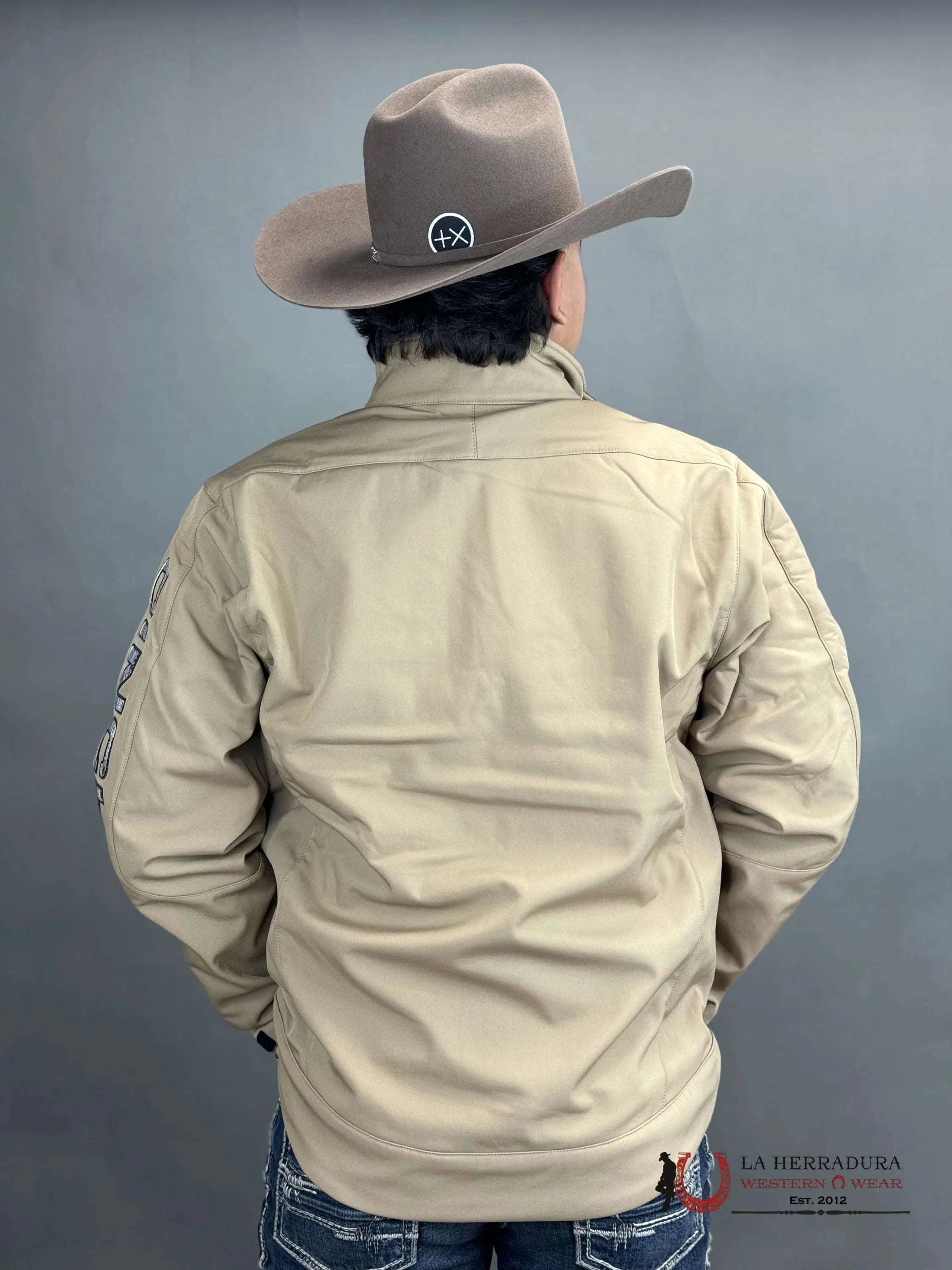 Cinch Mens Beige Classic Team Logo Ropa Hombres
