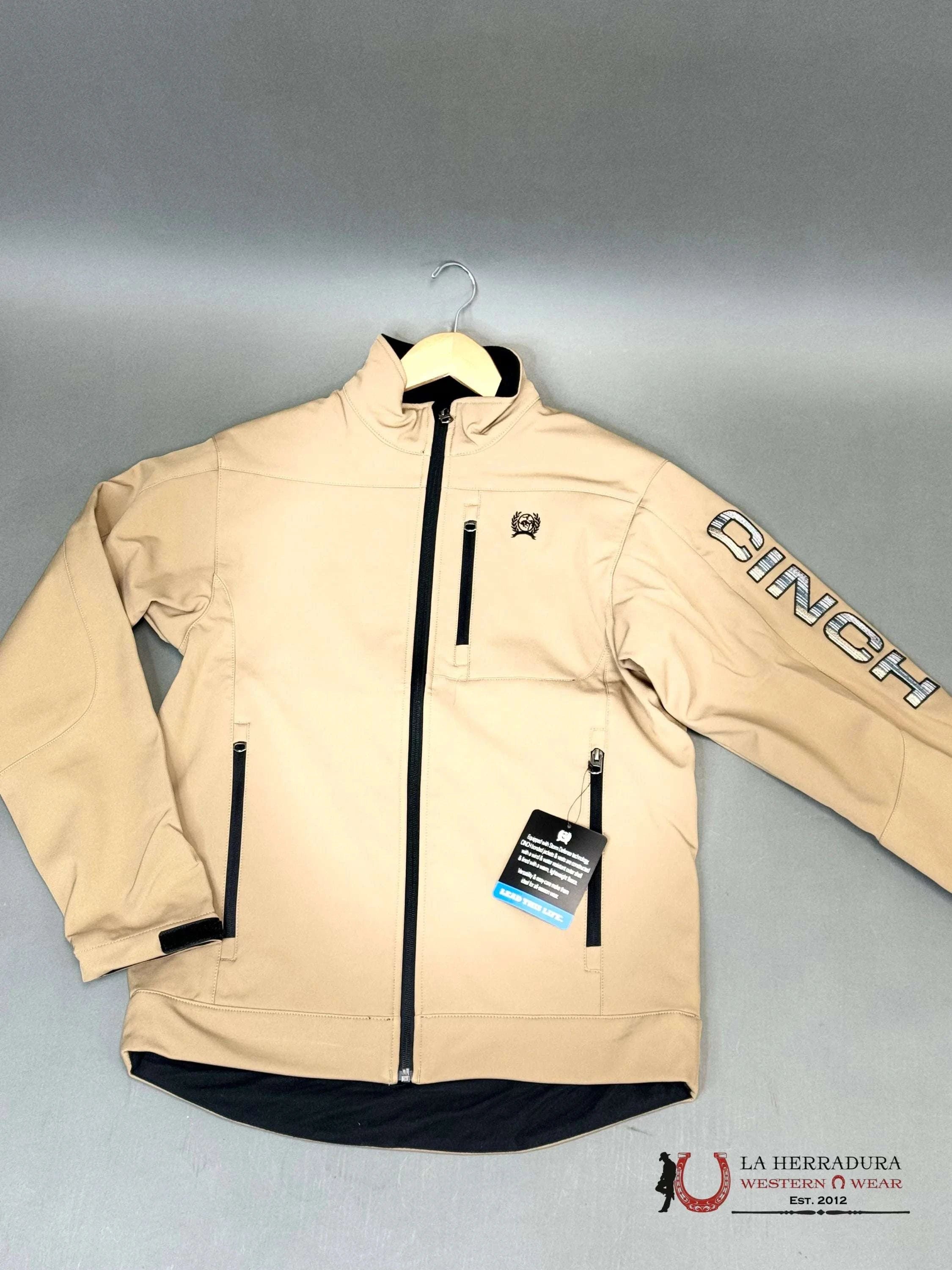 Cinch Mens Beige Classic Team Logo Ropa Hombres