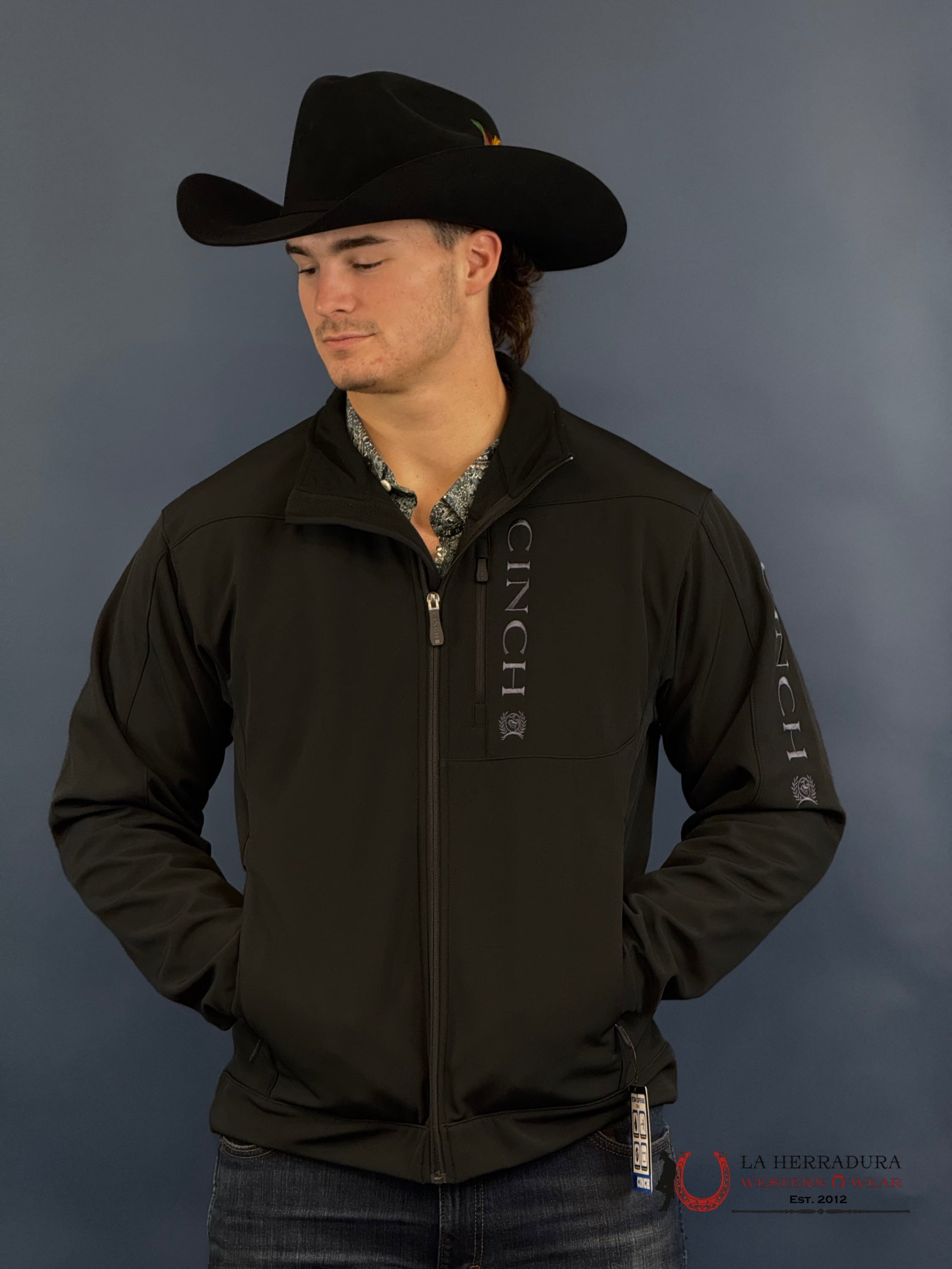 Cinch Mens Bonded Concealed Carry Jacket- Black 3014 Ropa Hombres