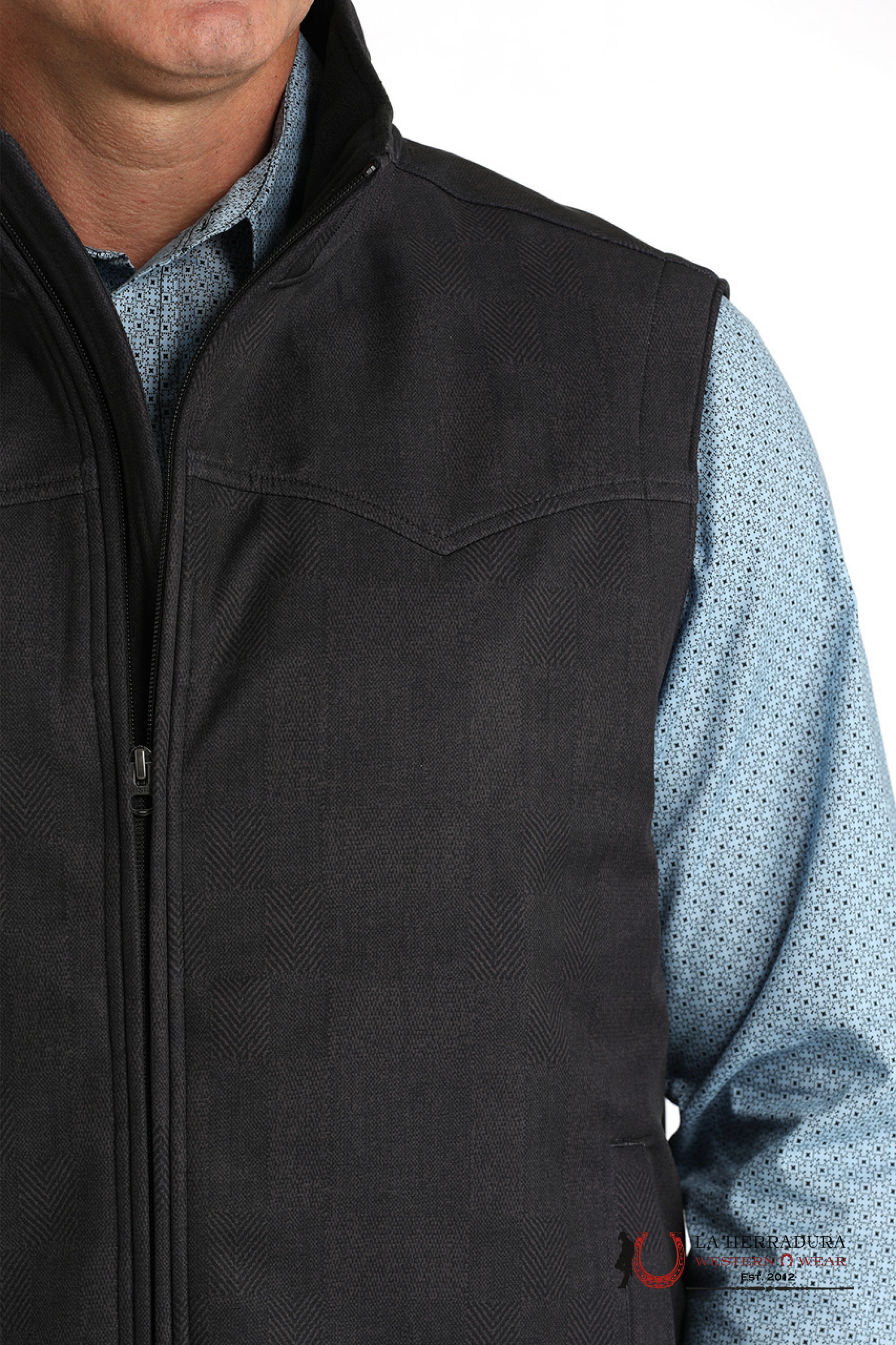 Cinch Men’s Charcoal Conceal Carry Bonded Vest MWV1592003 ROPA HOMBRES