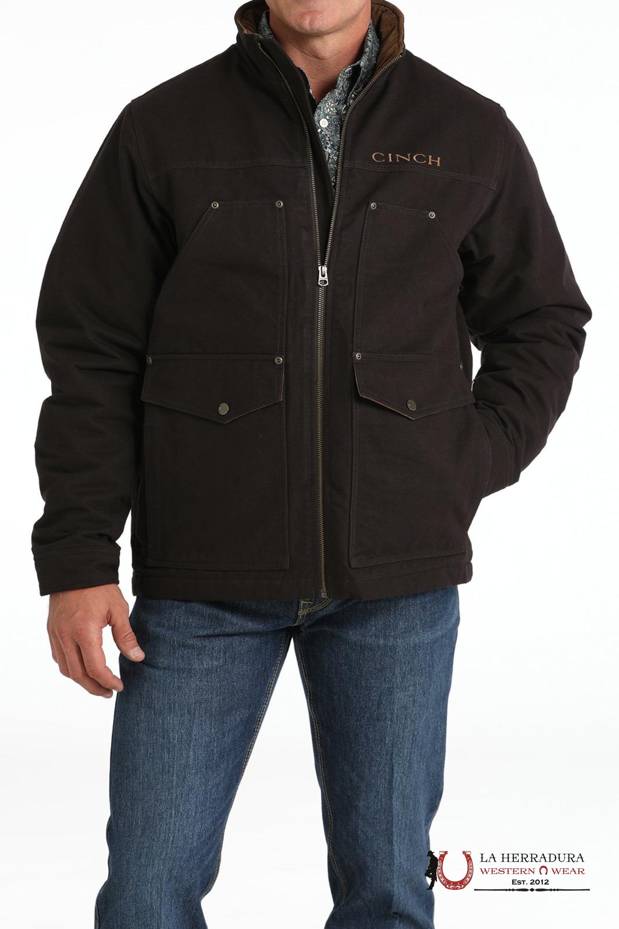 Cinch Mens Concealed Carry Jacket- Brown 8004 Ropa Hombres